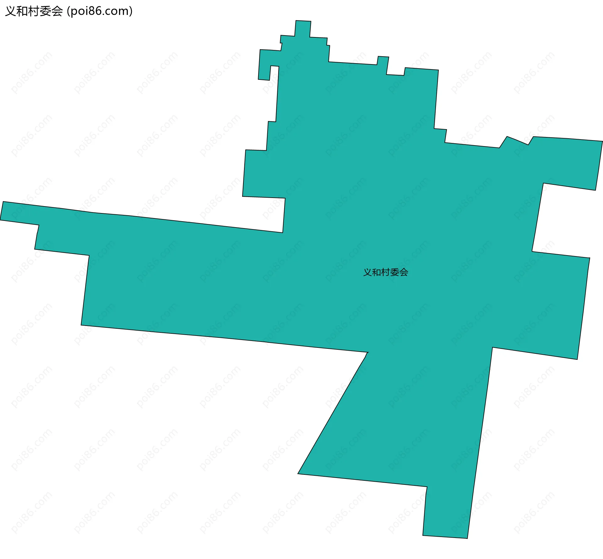 义和村委会边界地图