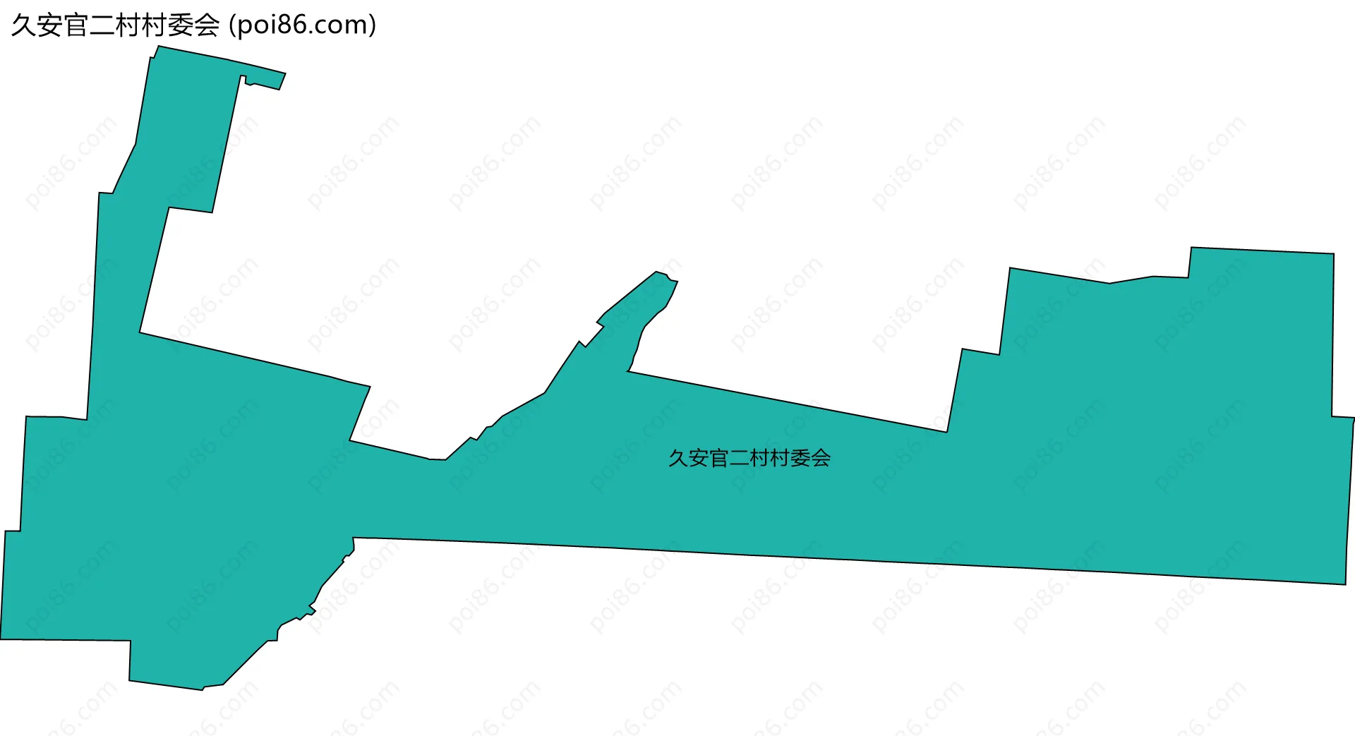 久安官二村村委会边界地图