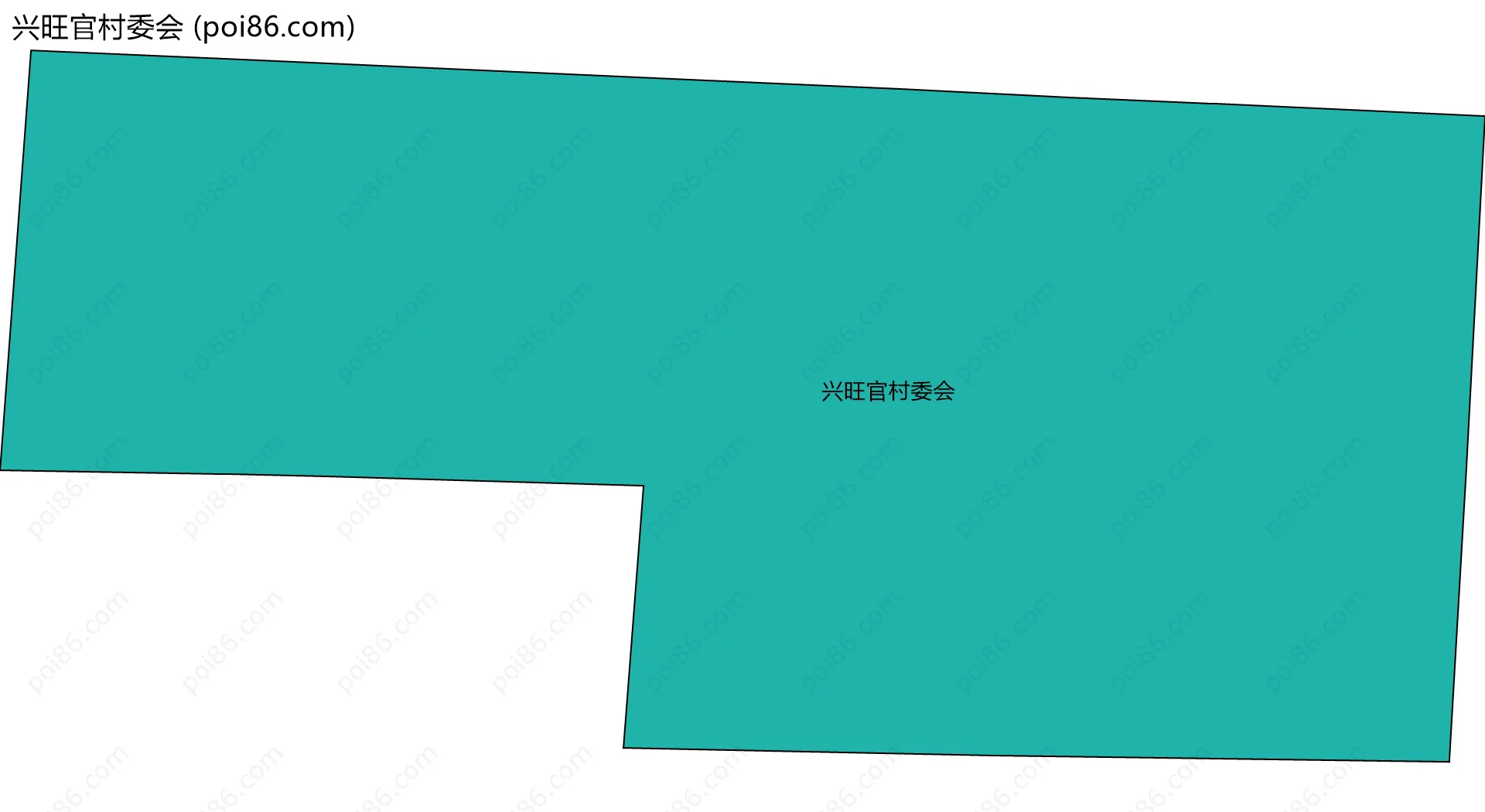 兴旺官村委会边界地图