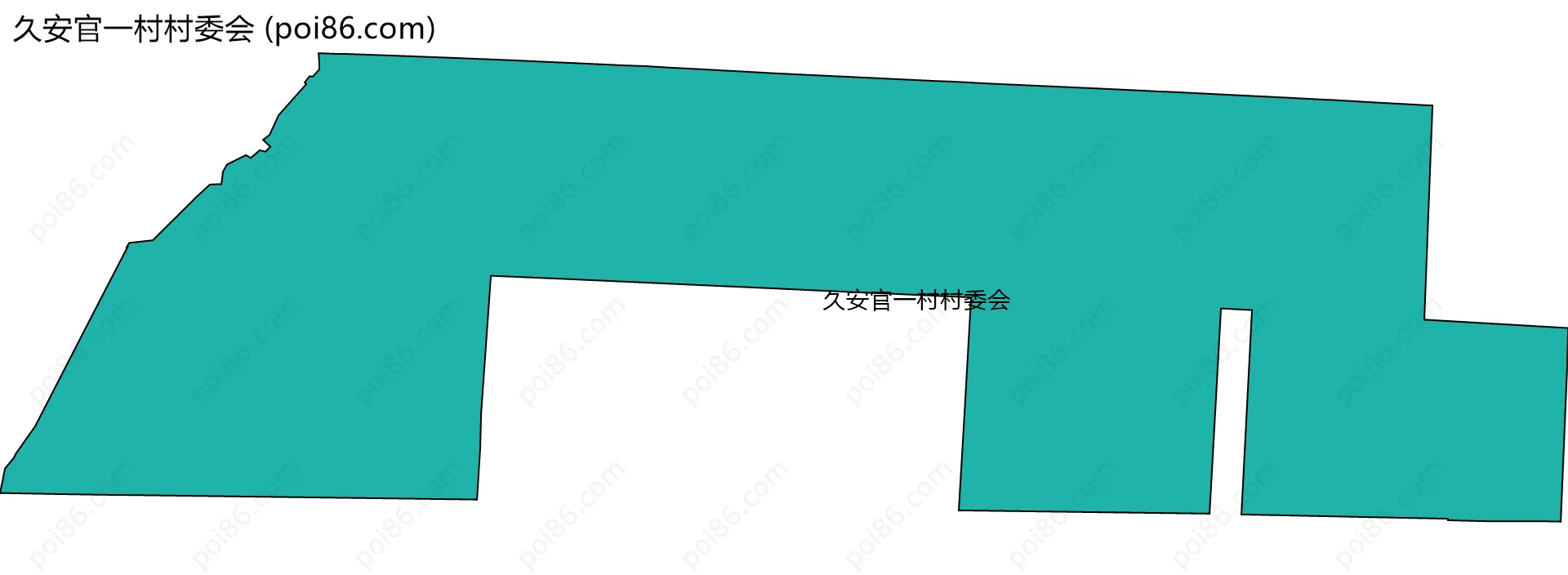 久安官一村村委会边界地图