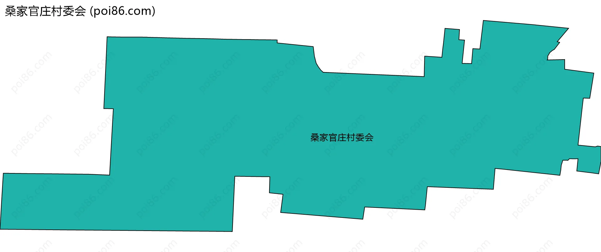 桑家官庄村委会边界地图
