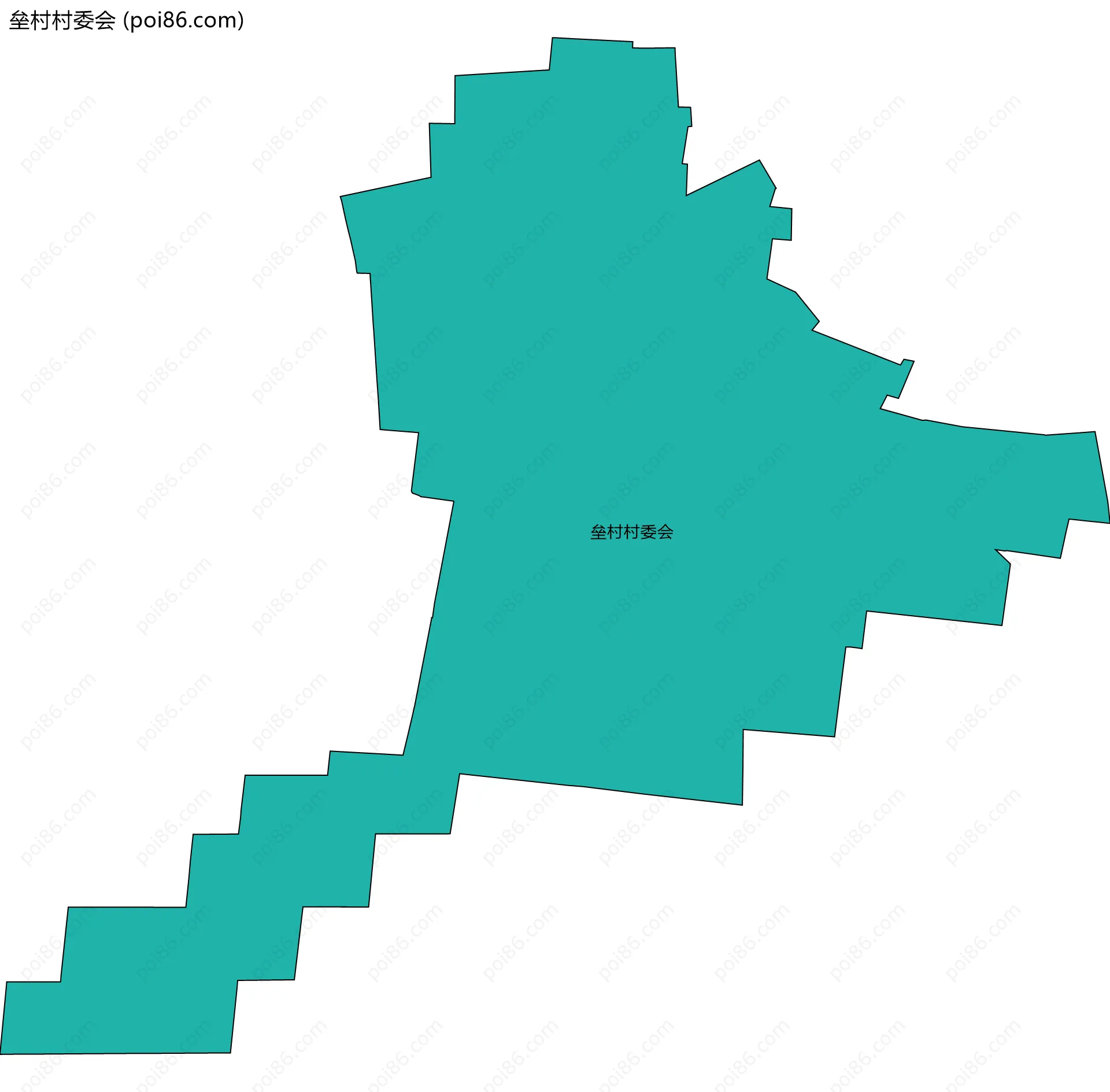垒村村委会边界地图