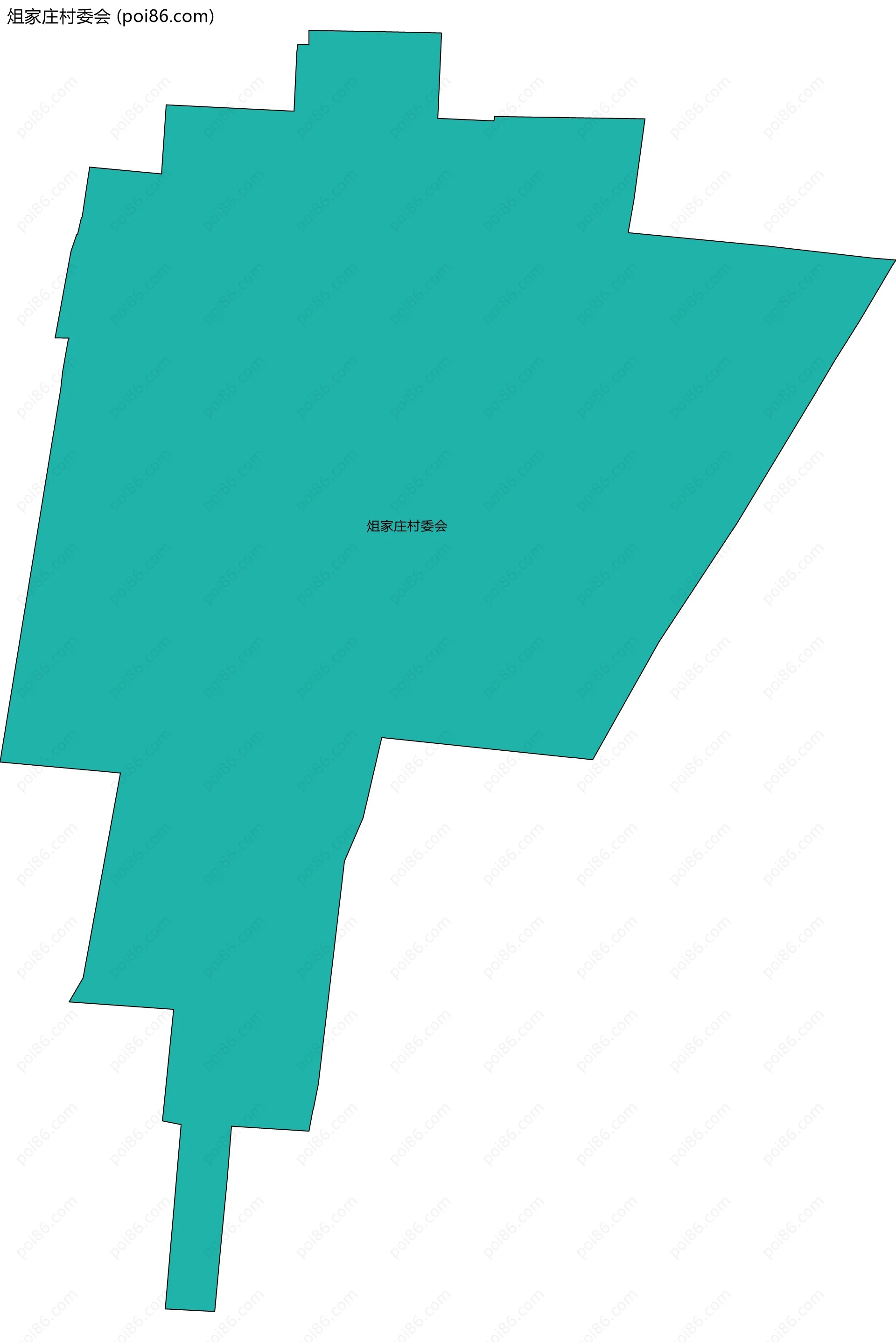 俎家庄村委会边界地图