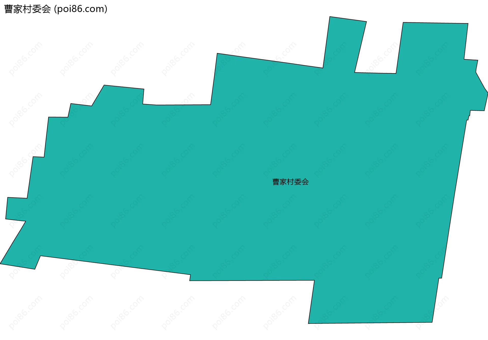 曹家村委会边界地图