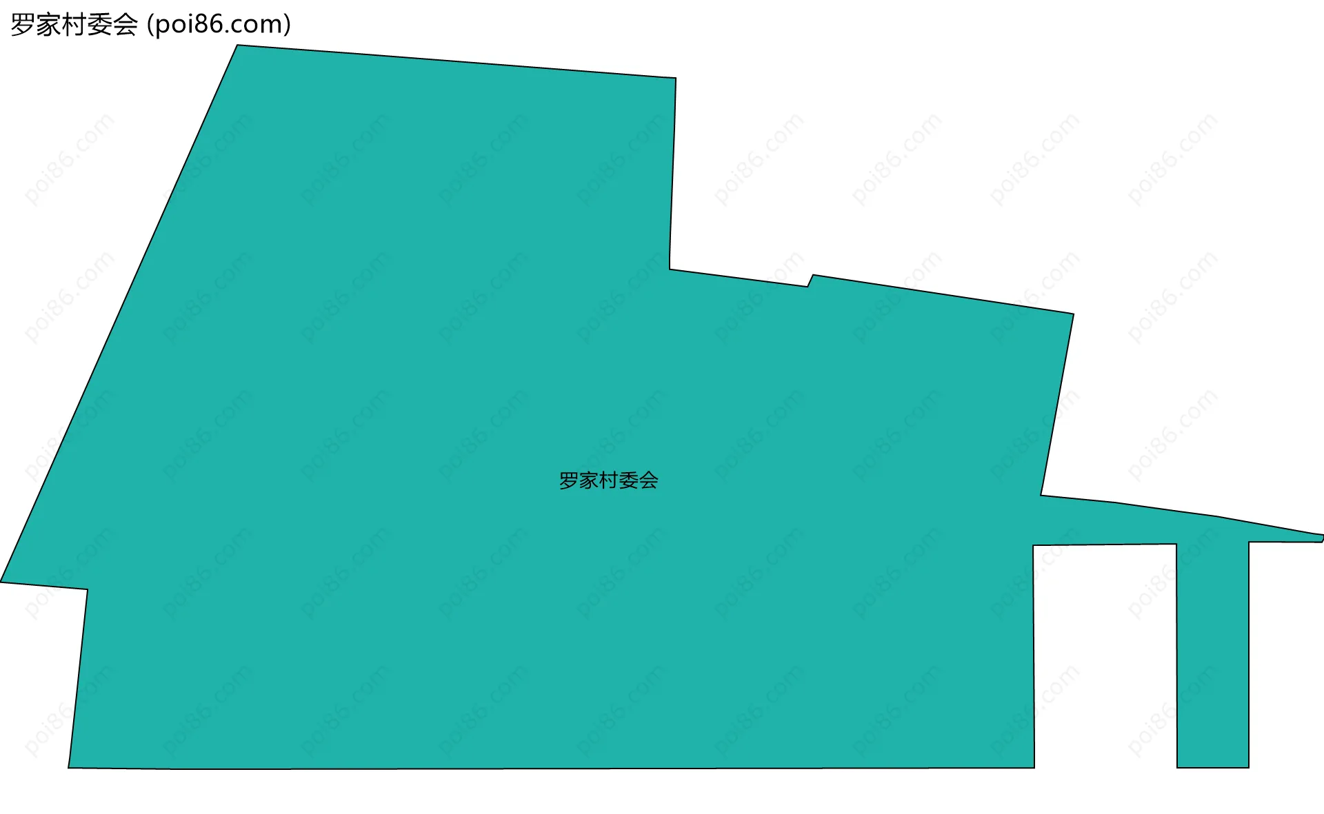 罗家村委会边界地图