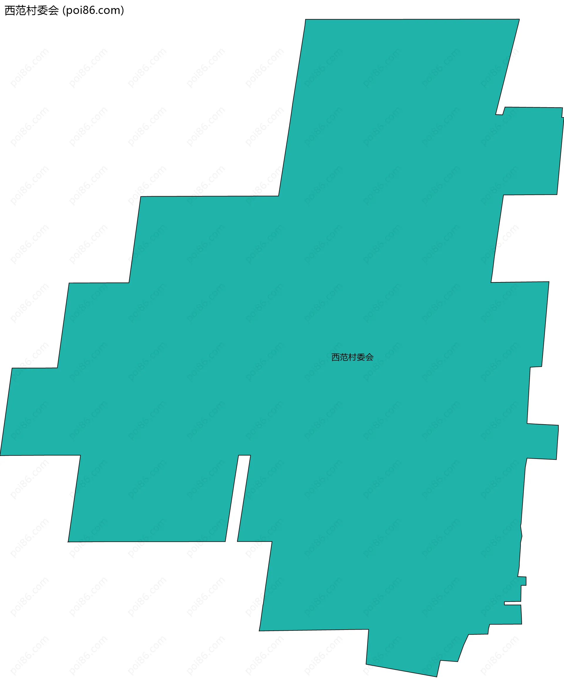 西范村委会边界地图