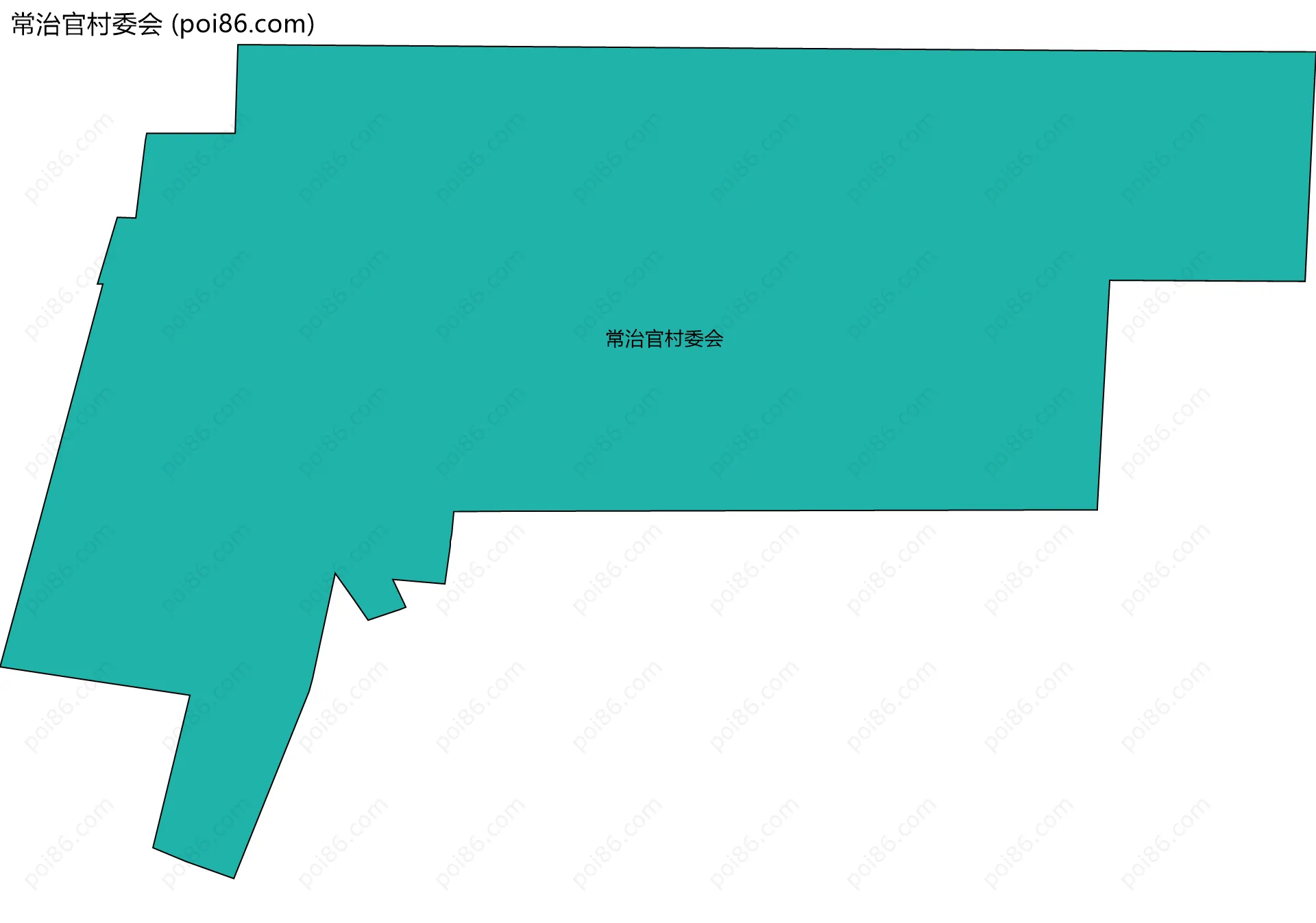 常治官村委会边界地图