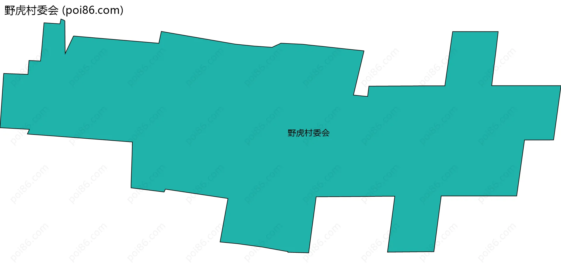 野虎村委会边界地图