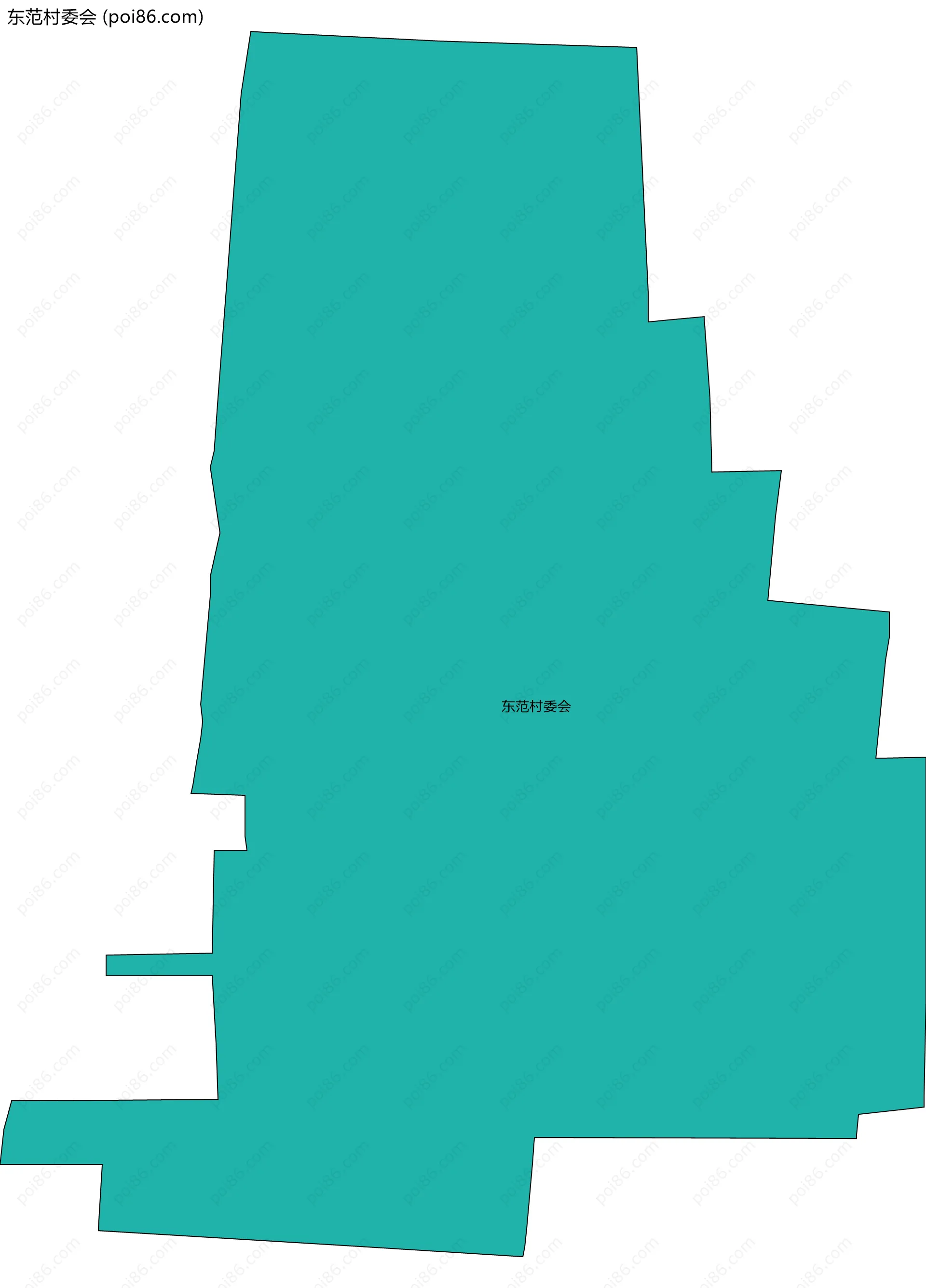 东范村委会边界地图