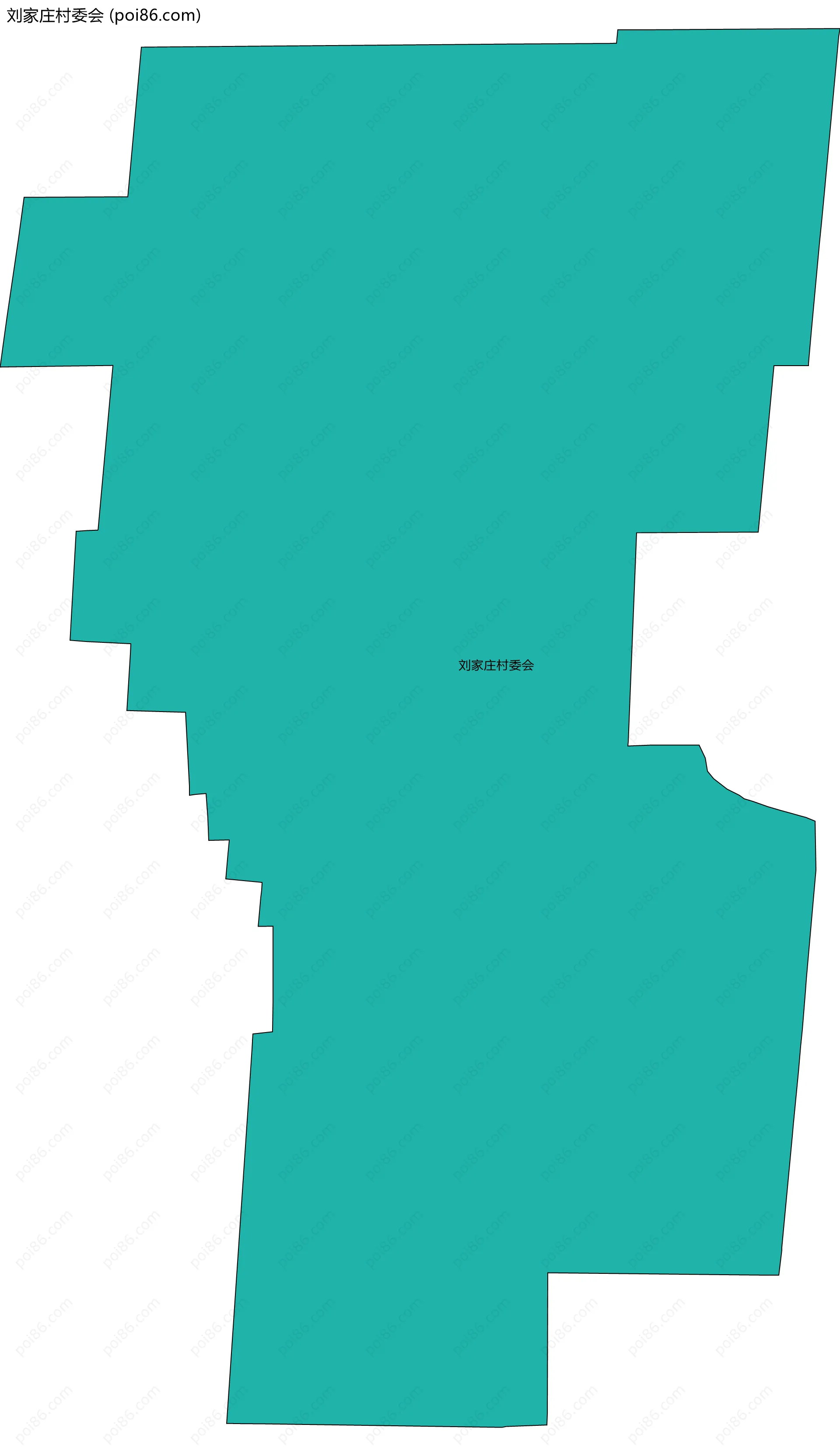 刘家庄村委会边界地图