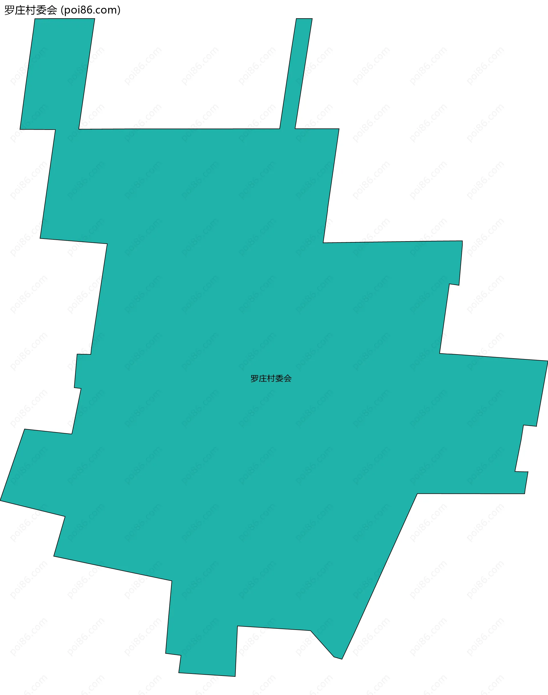 罗庄村委会边界地图