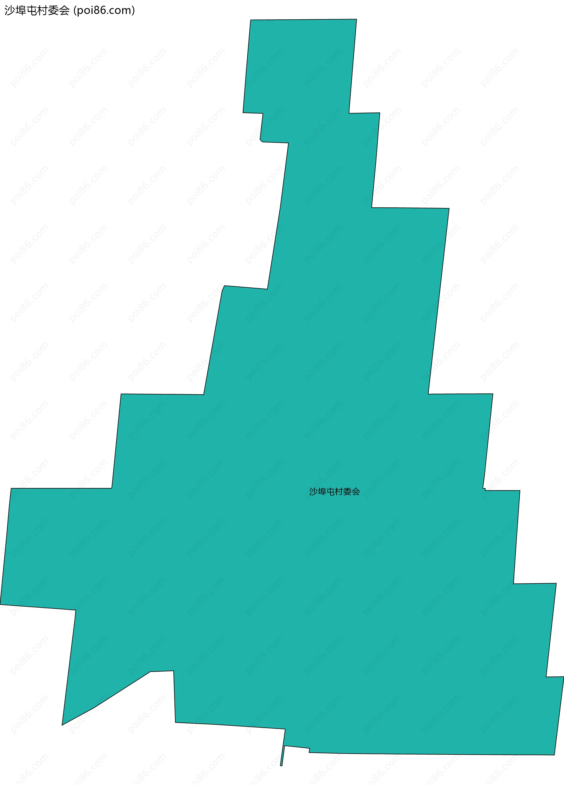 沙埠屯村委会边界地图