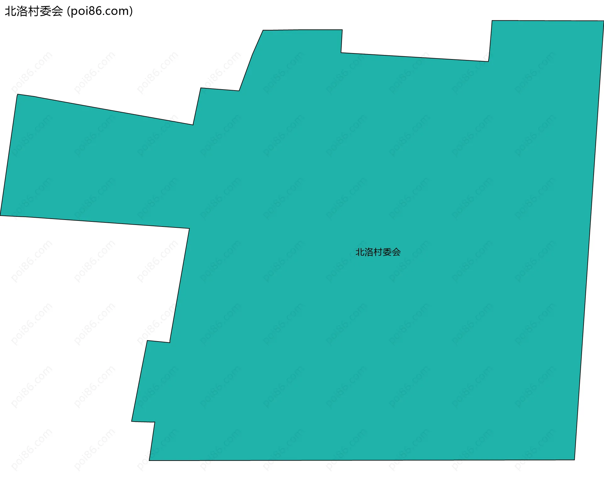 北洛村委会边界地图