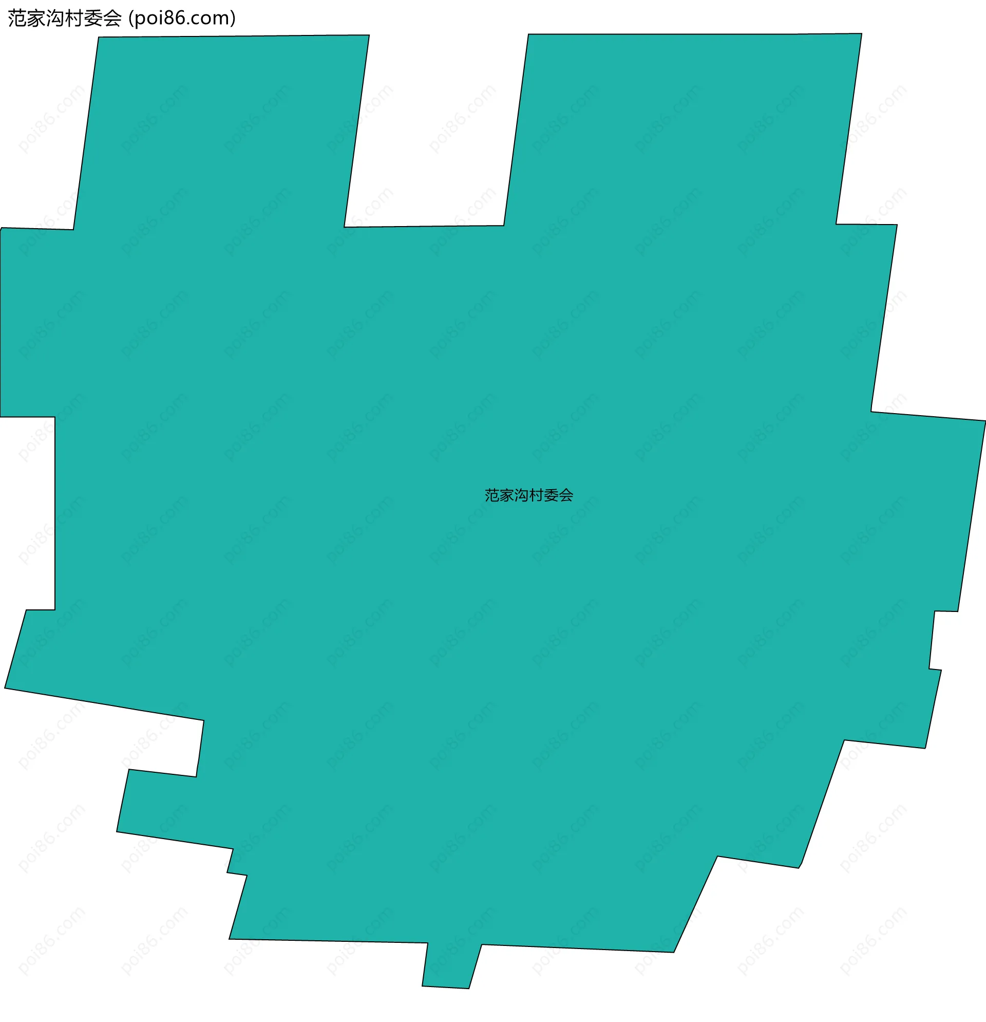 范家沟村委会边界地图