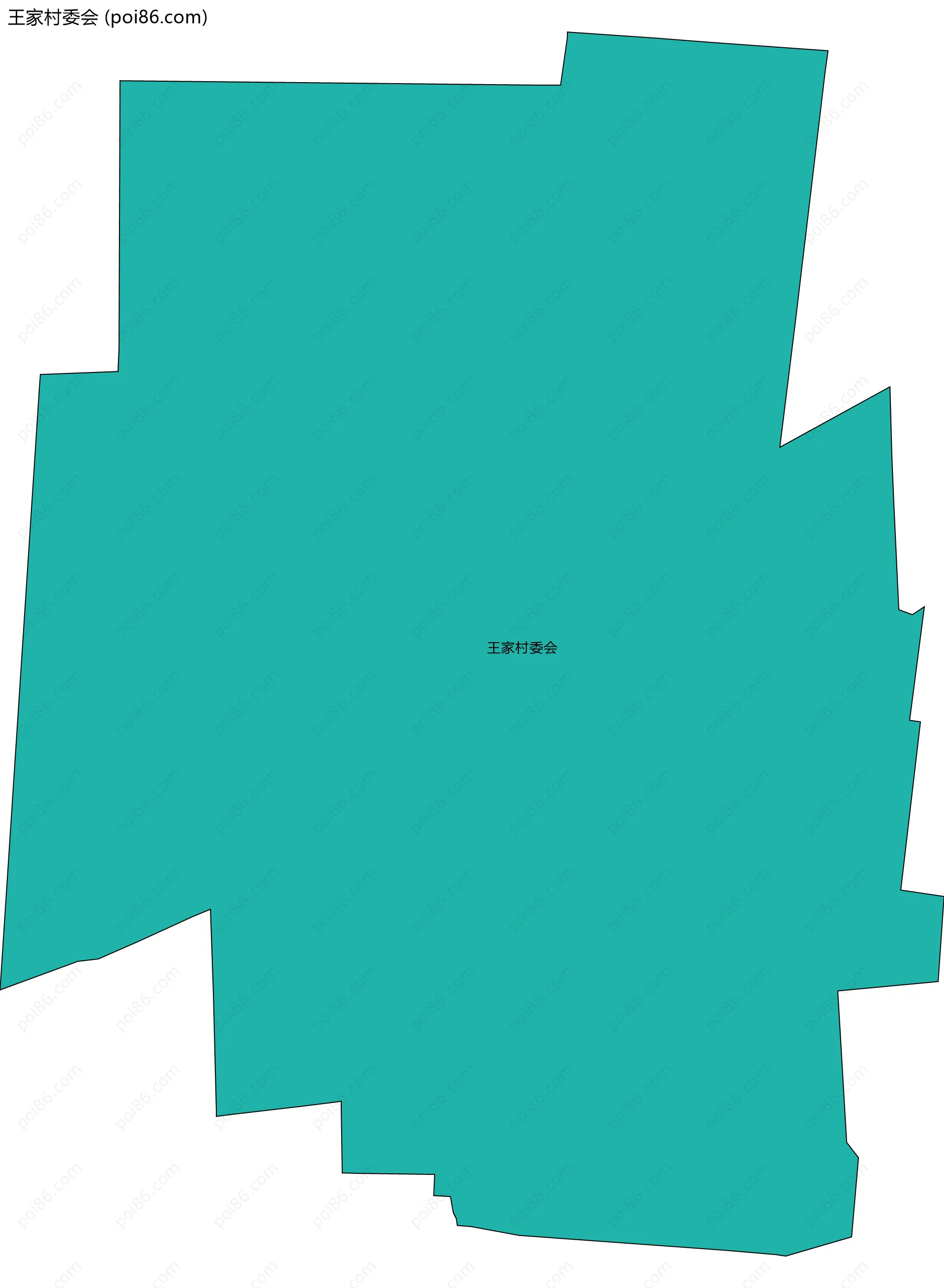 王家村委会边界地图