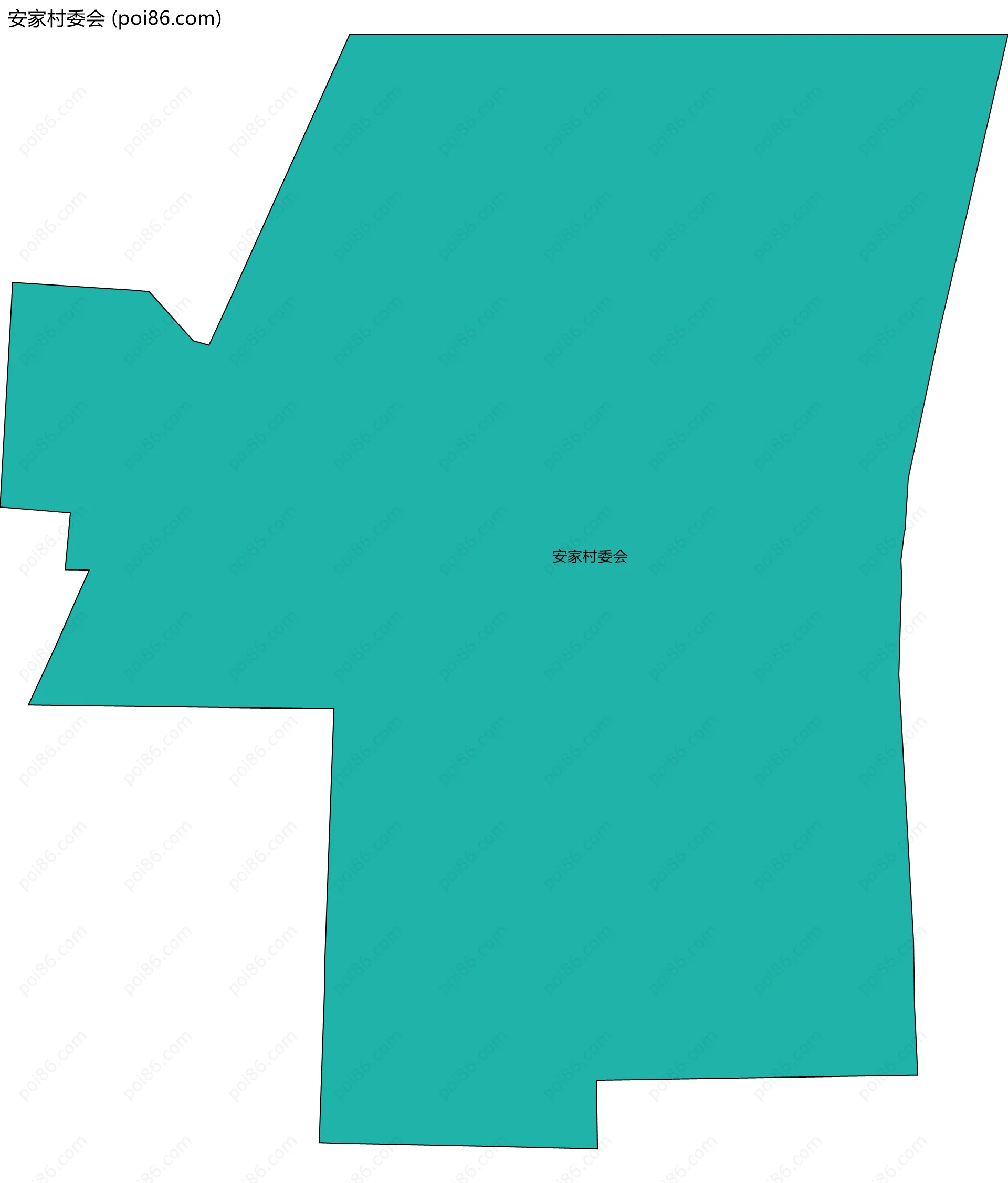 安家村委会边界地图