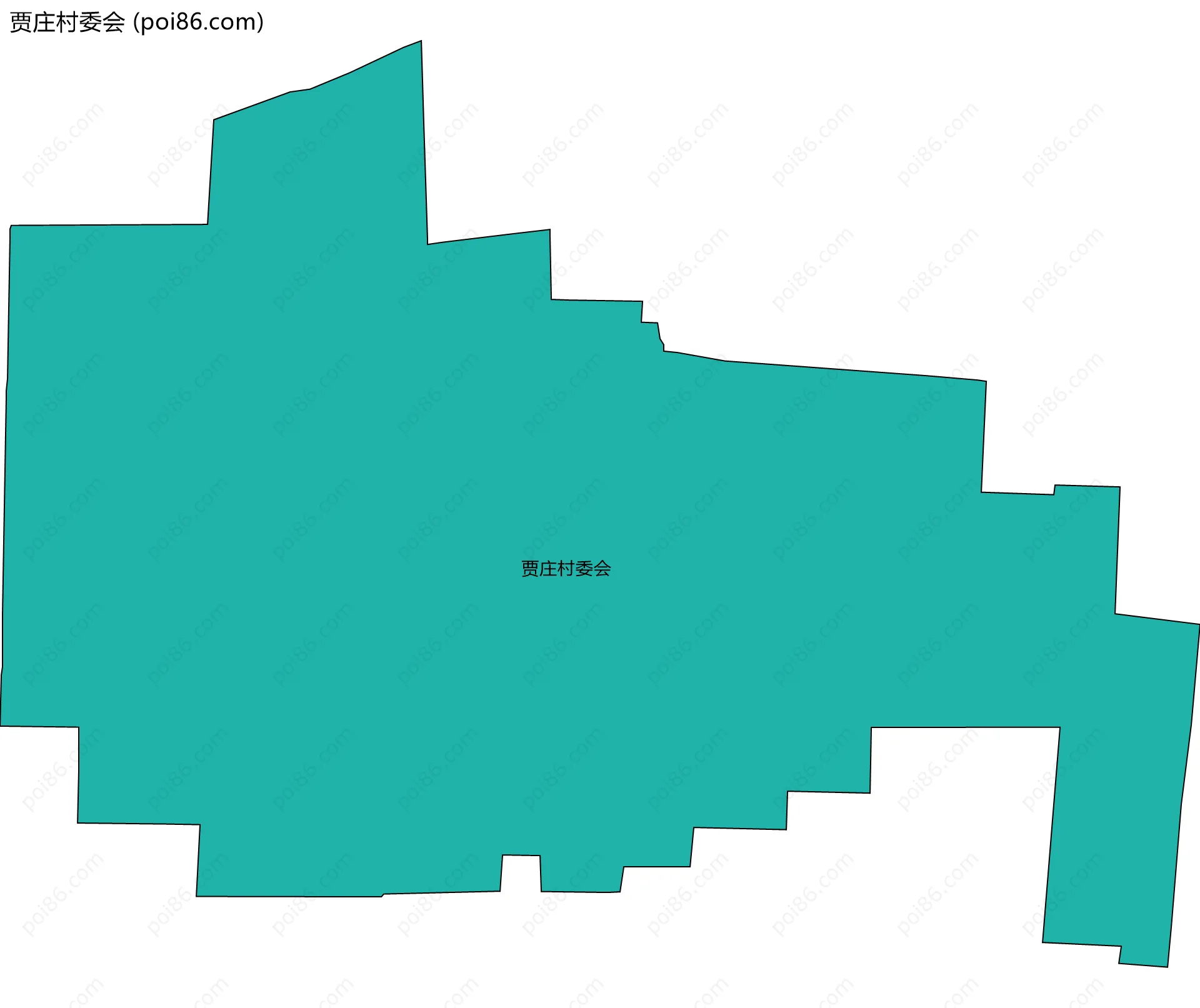 贾庄村委会边界地图