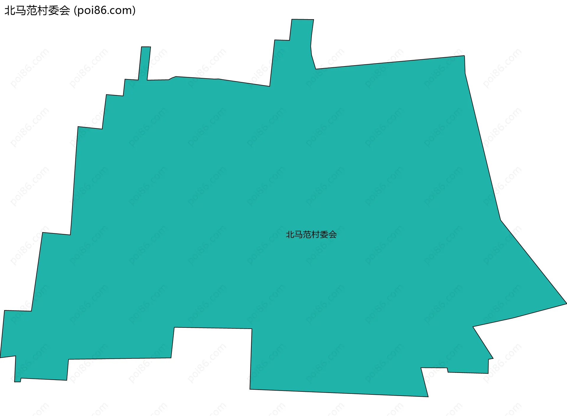北马范村委会边界地图