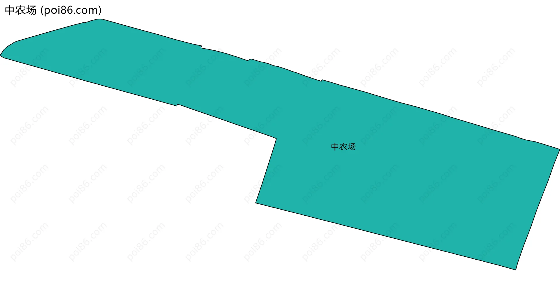 中农场边界地图