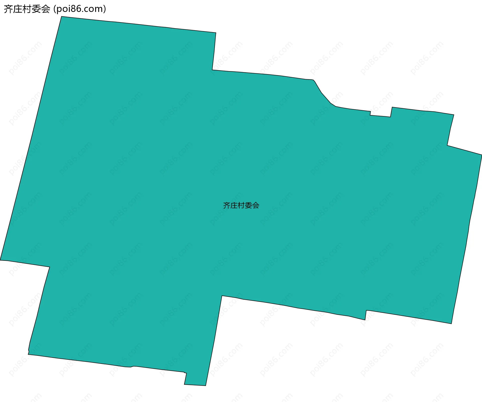 齐庄村委会边界地图