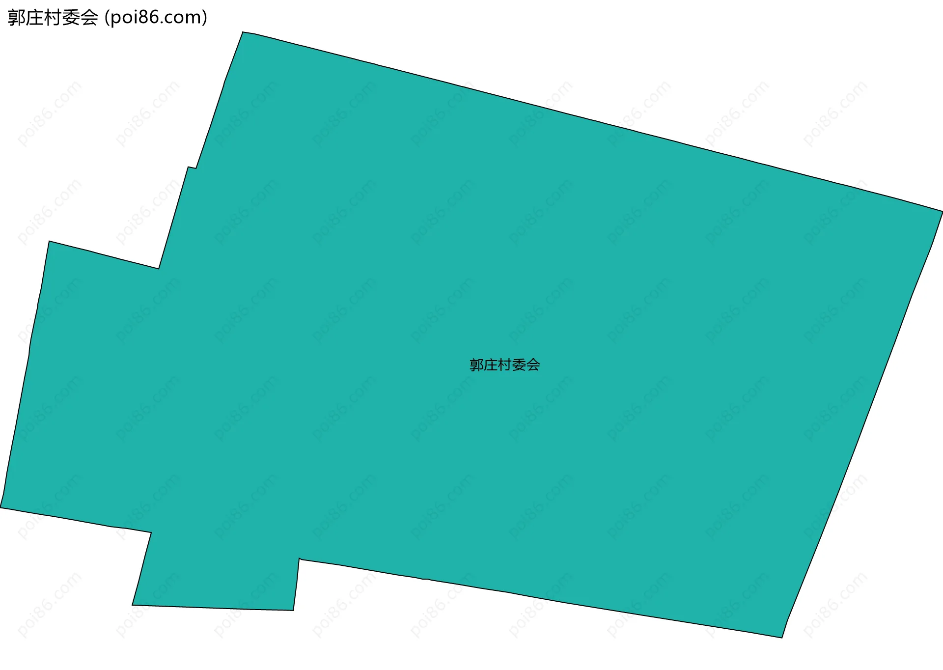 郭庄村委会边界地图