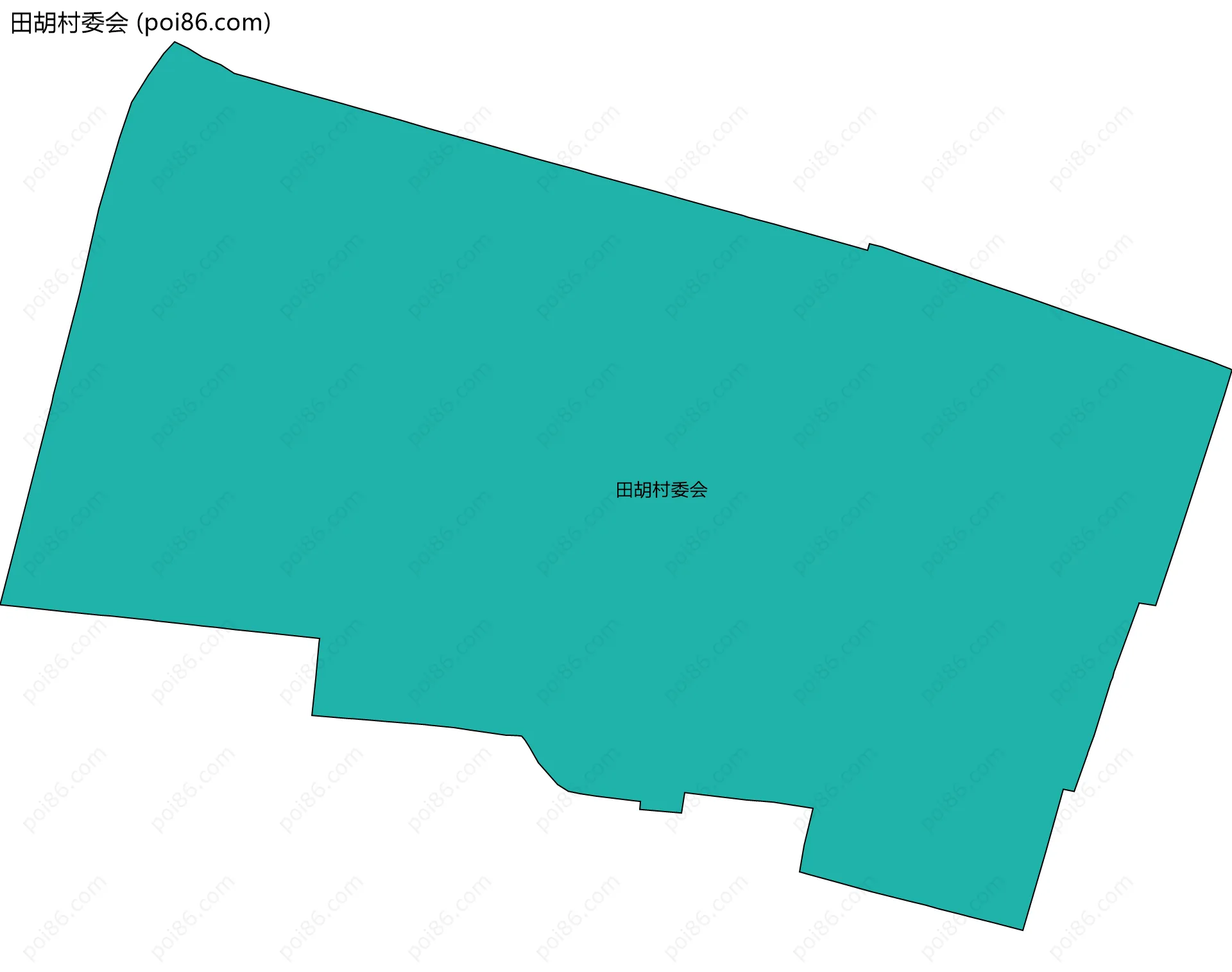 田胡村委会边界地图