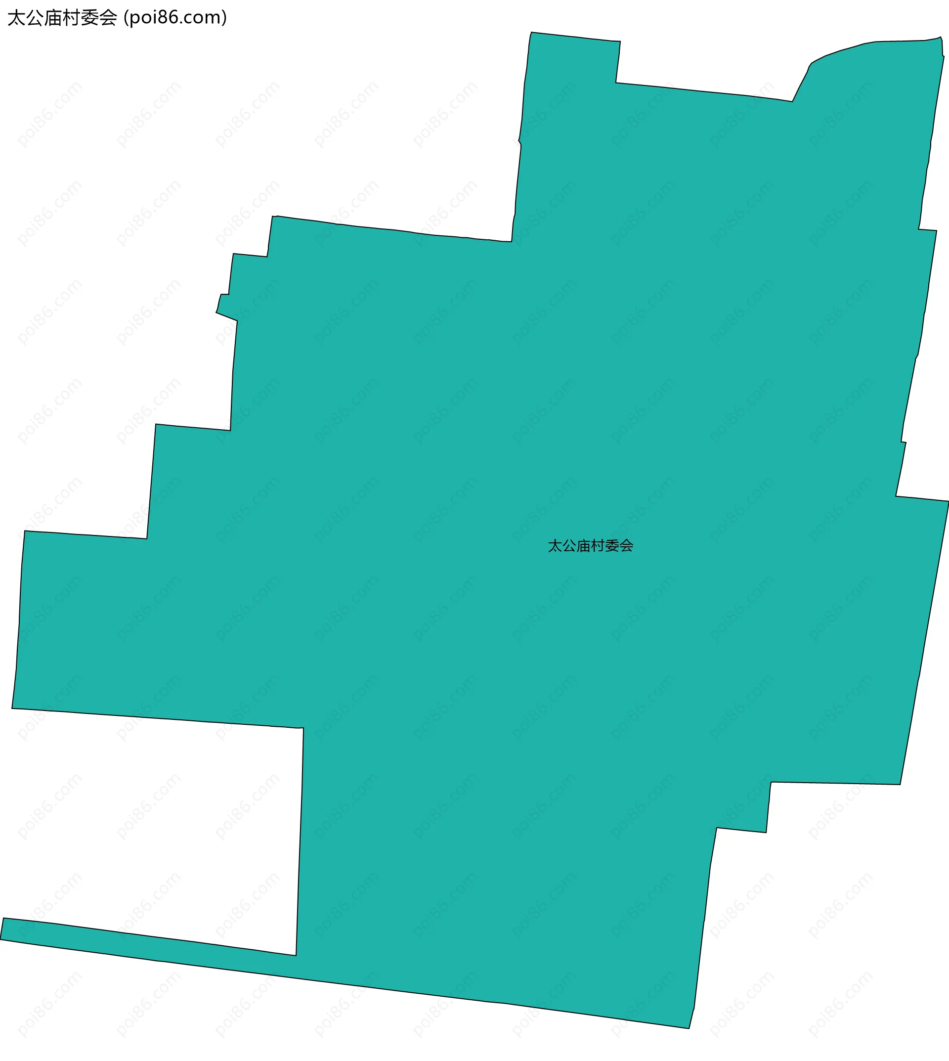 太公庙村委会边界地图