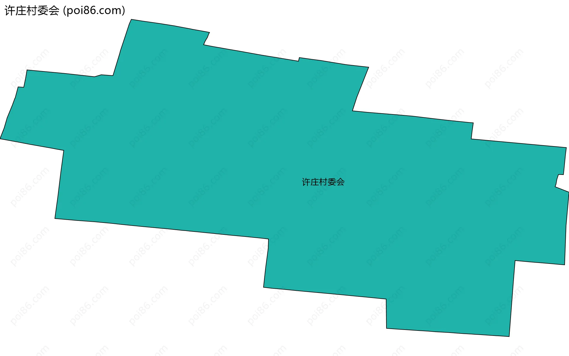 许庄村委会边界地图