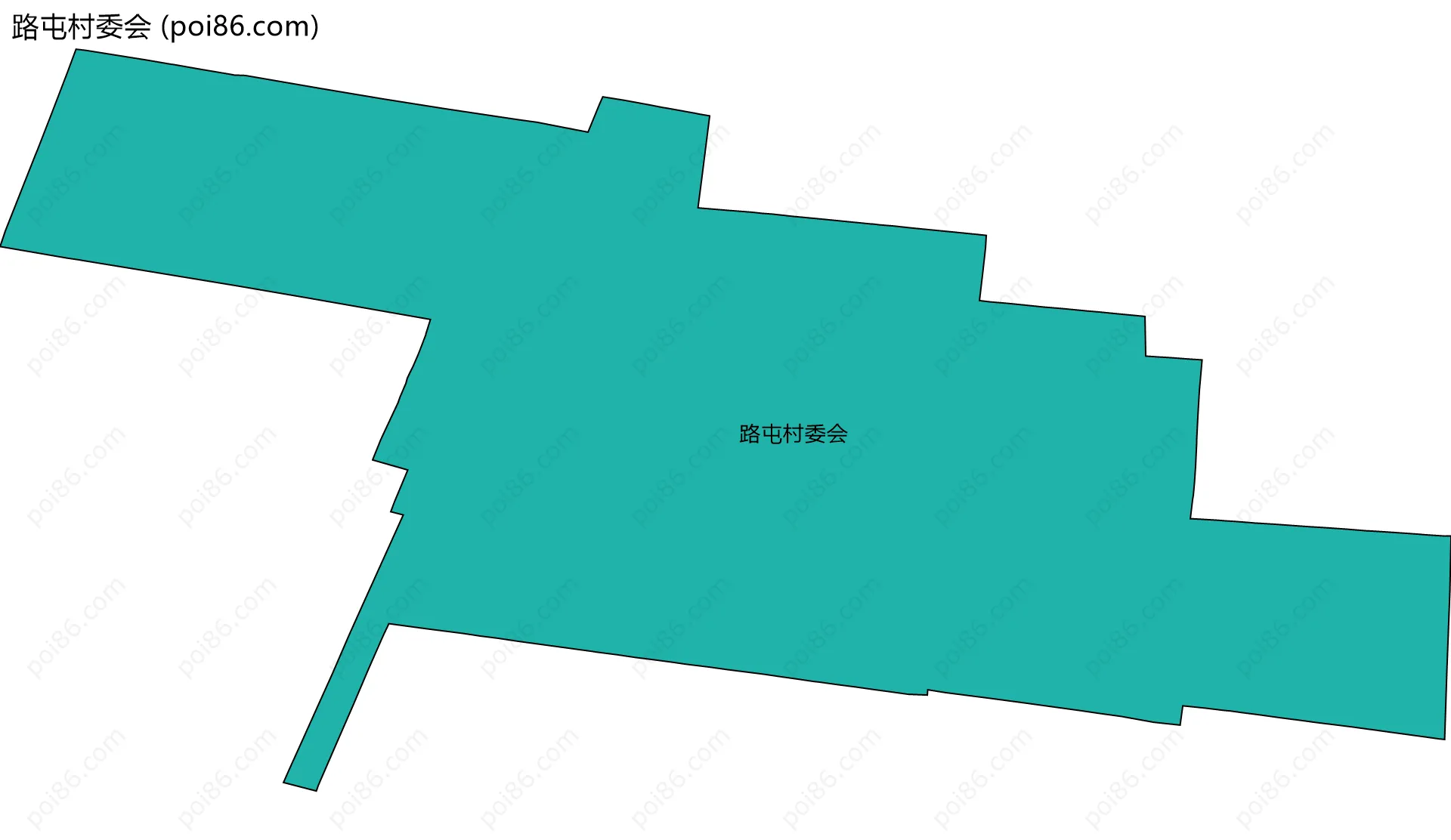 路屯村委会边界地图