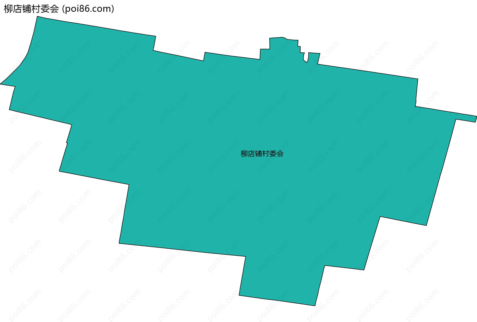 柳店铺村委会边界地图