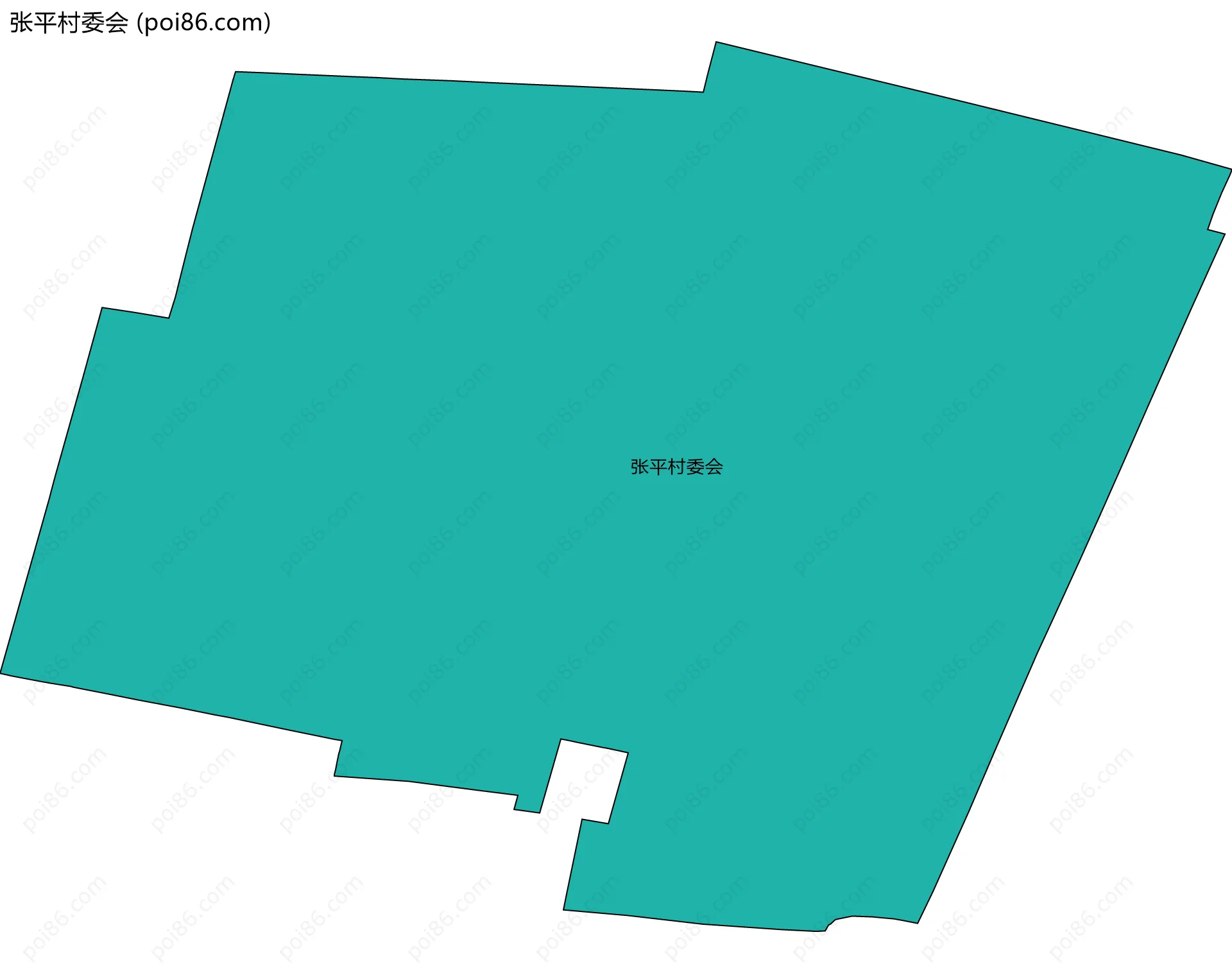 张平村委会边界地图