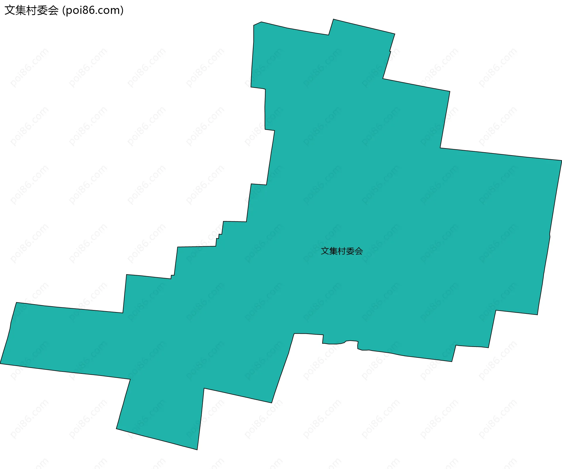 文集村委会边界地图