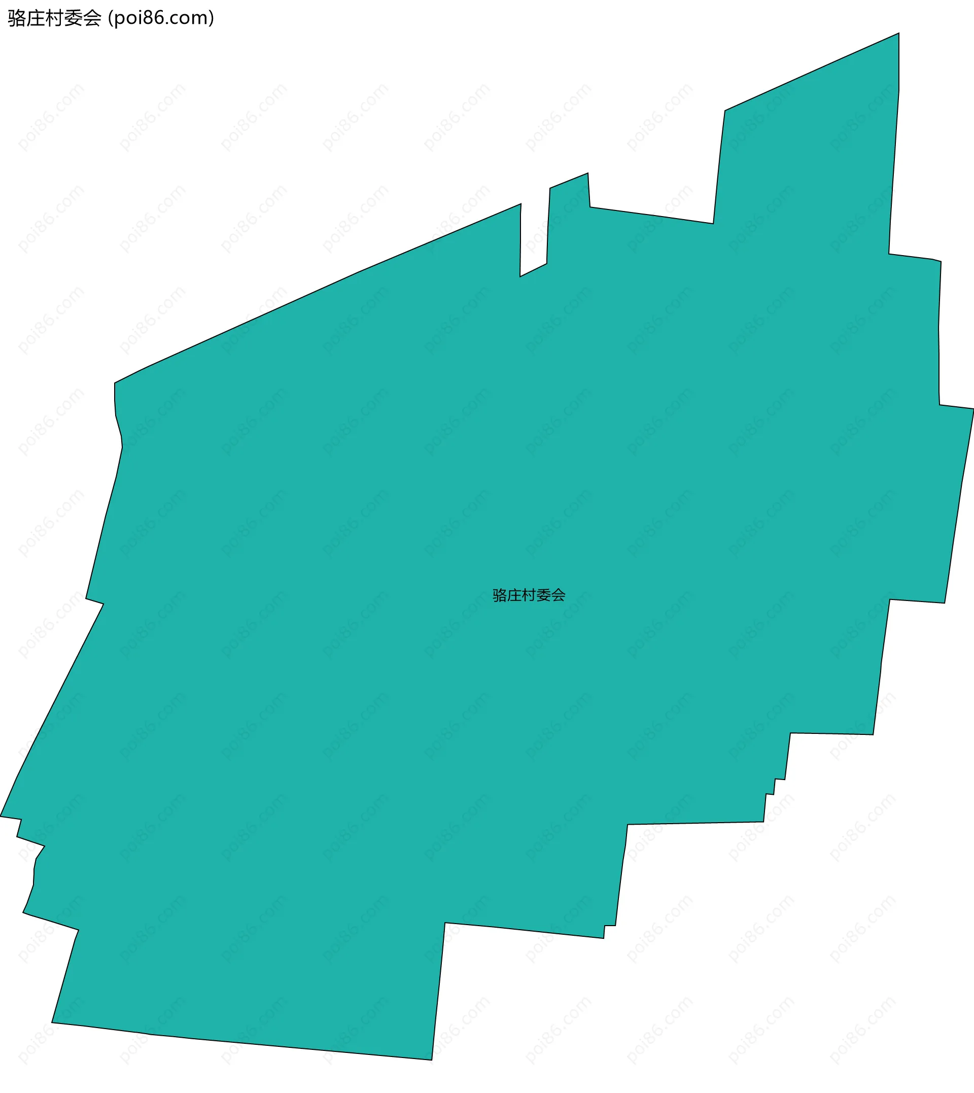 骆庄村委会边界地图