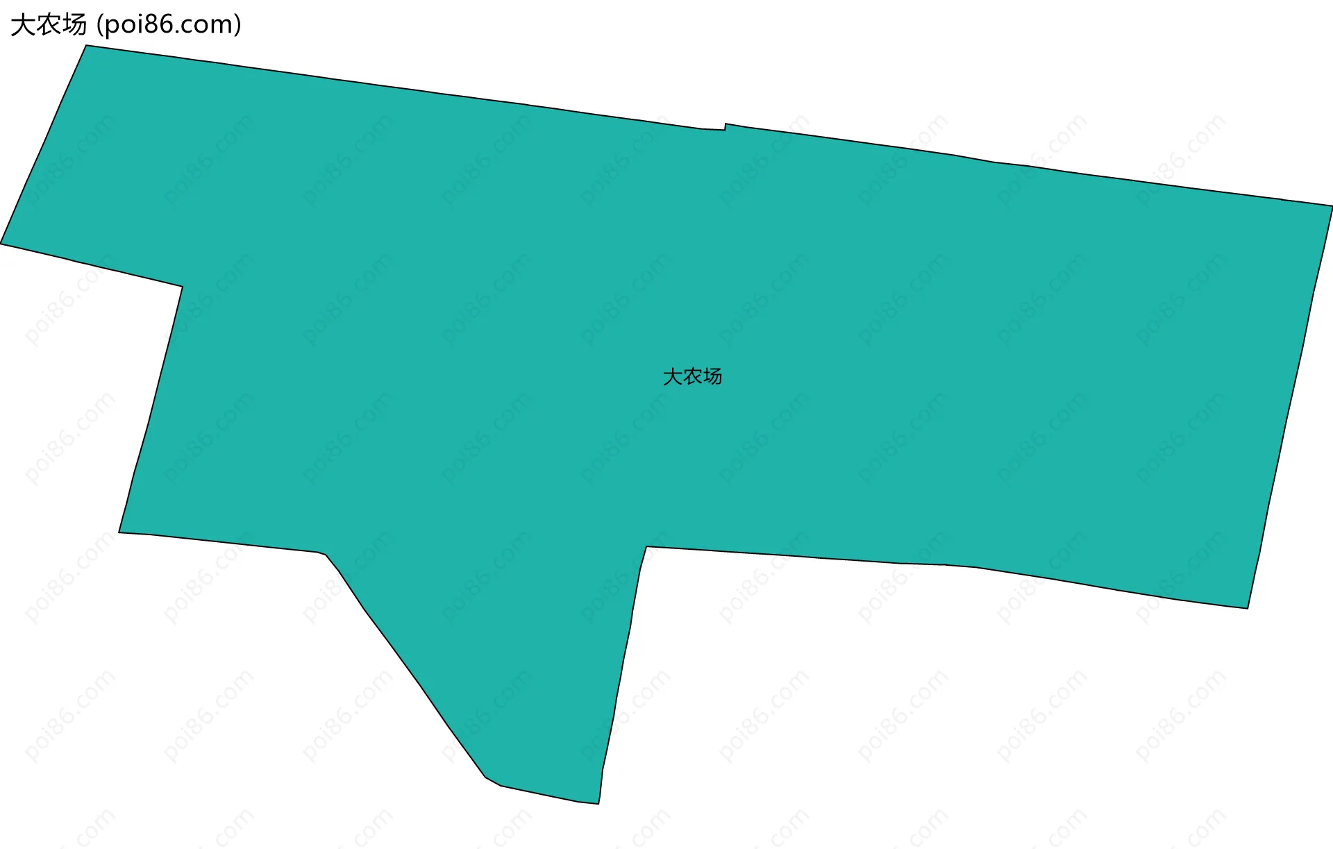 大农场边界地图