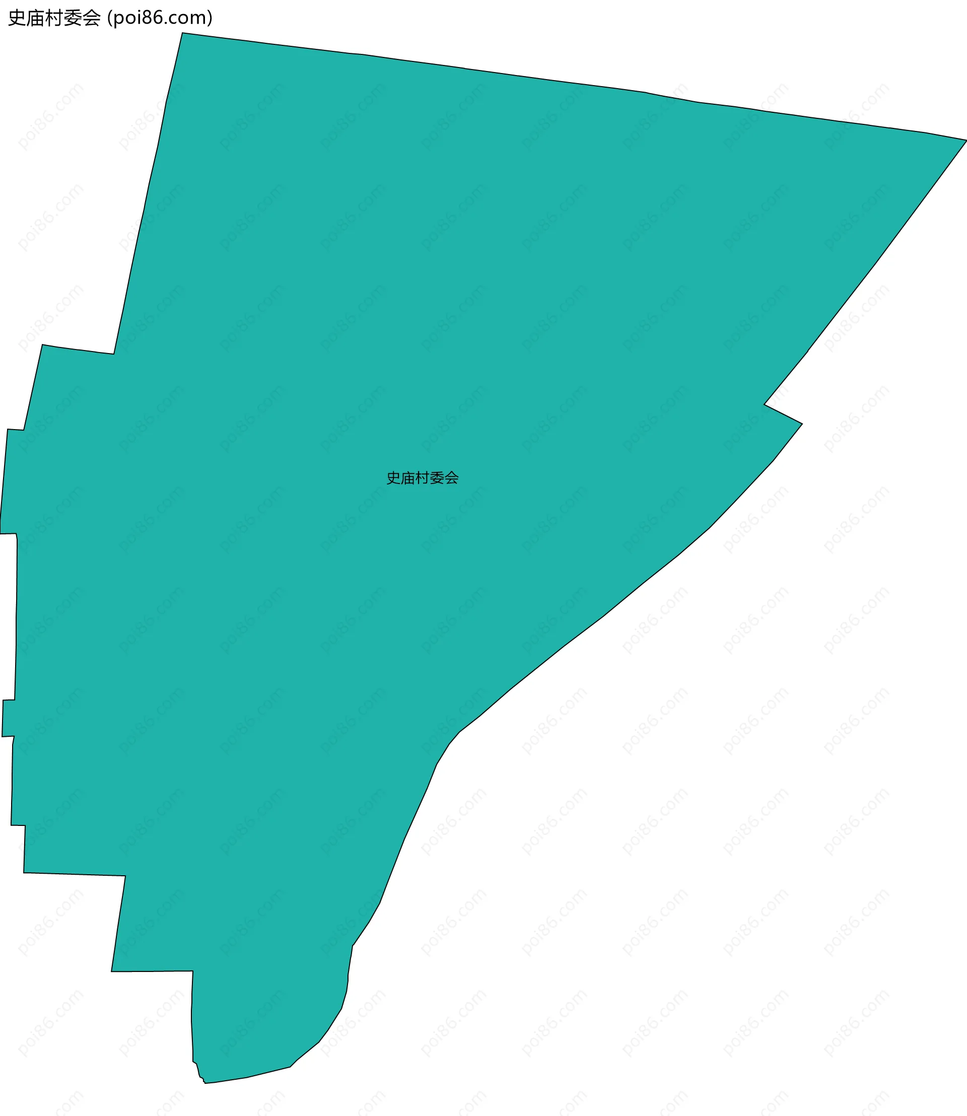 史庙村委会边界地图