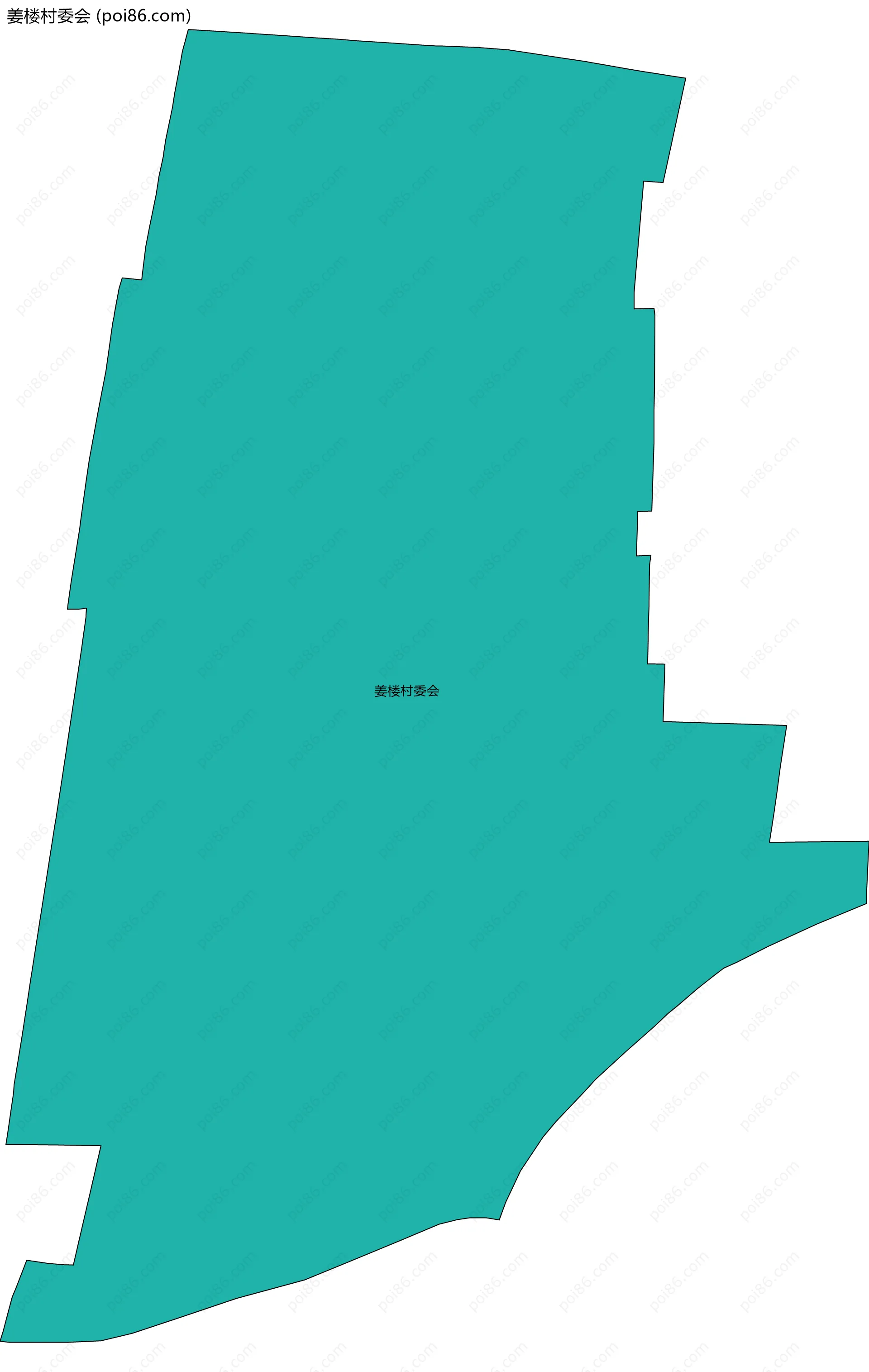 姜楼村委会边界地图