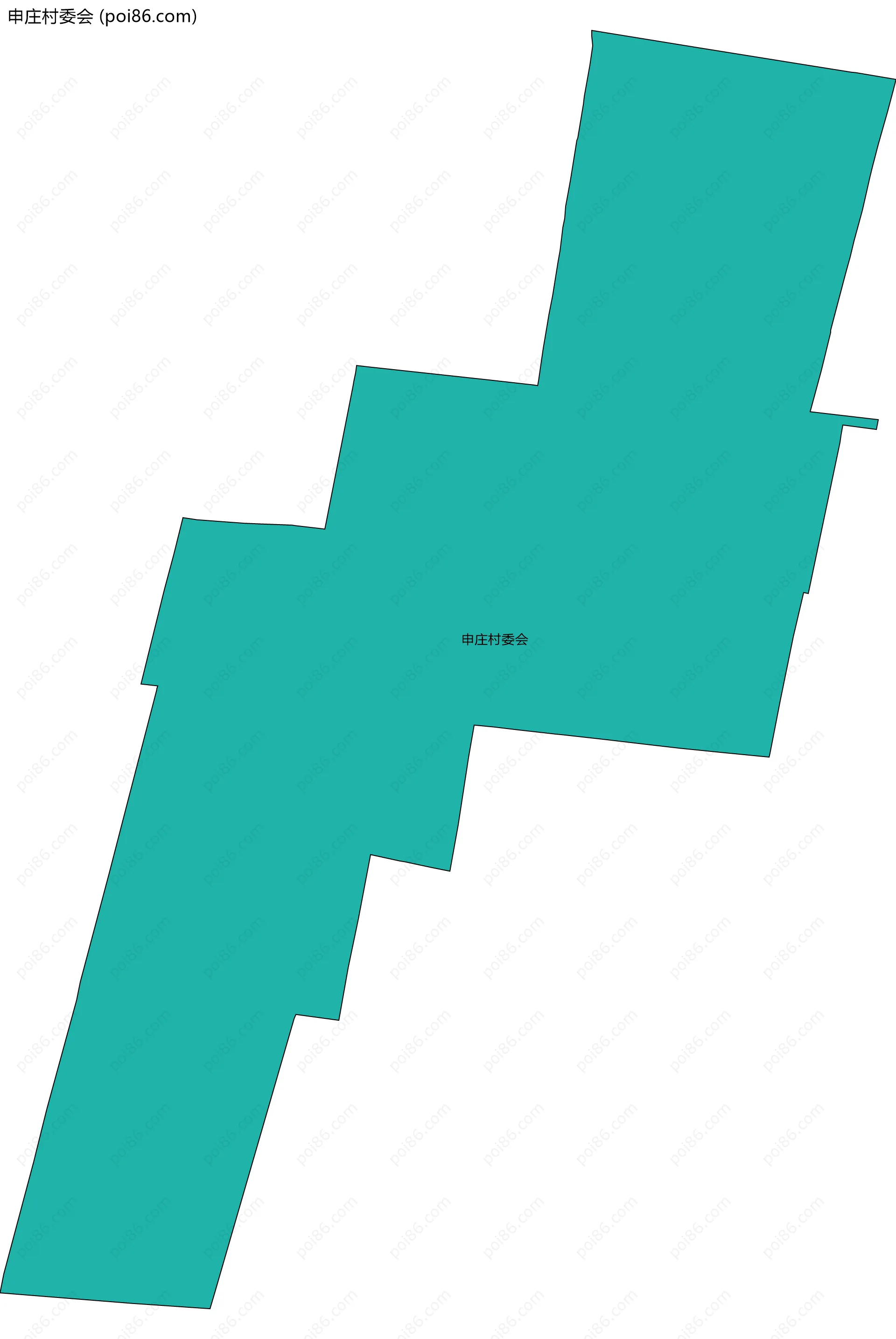 申庄村委会边界地图