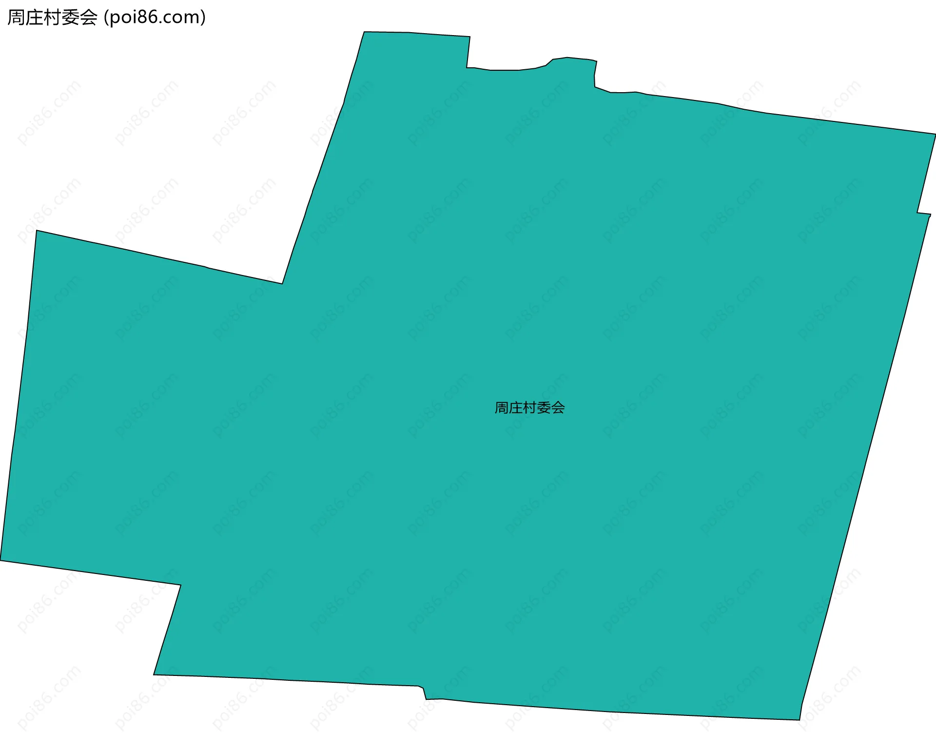 周庄村委会边界地图