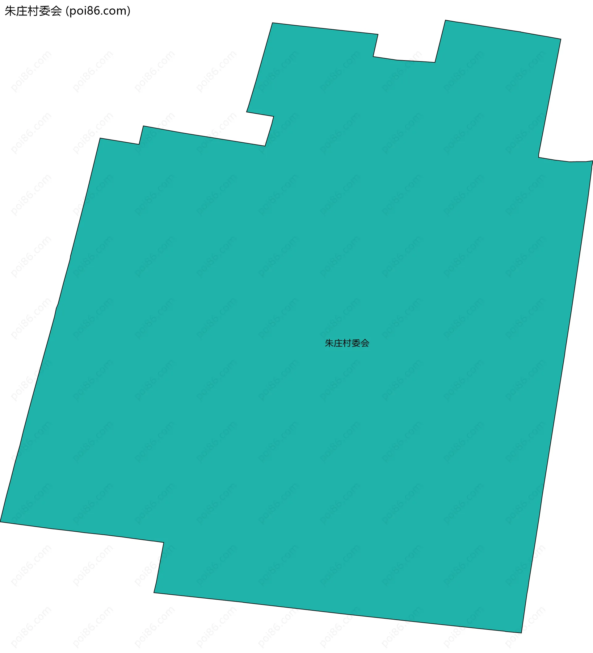 朱庄村委会边界地图