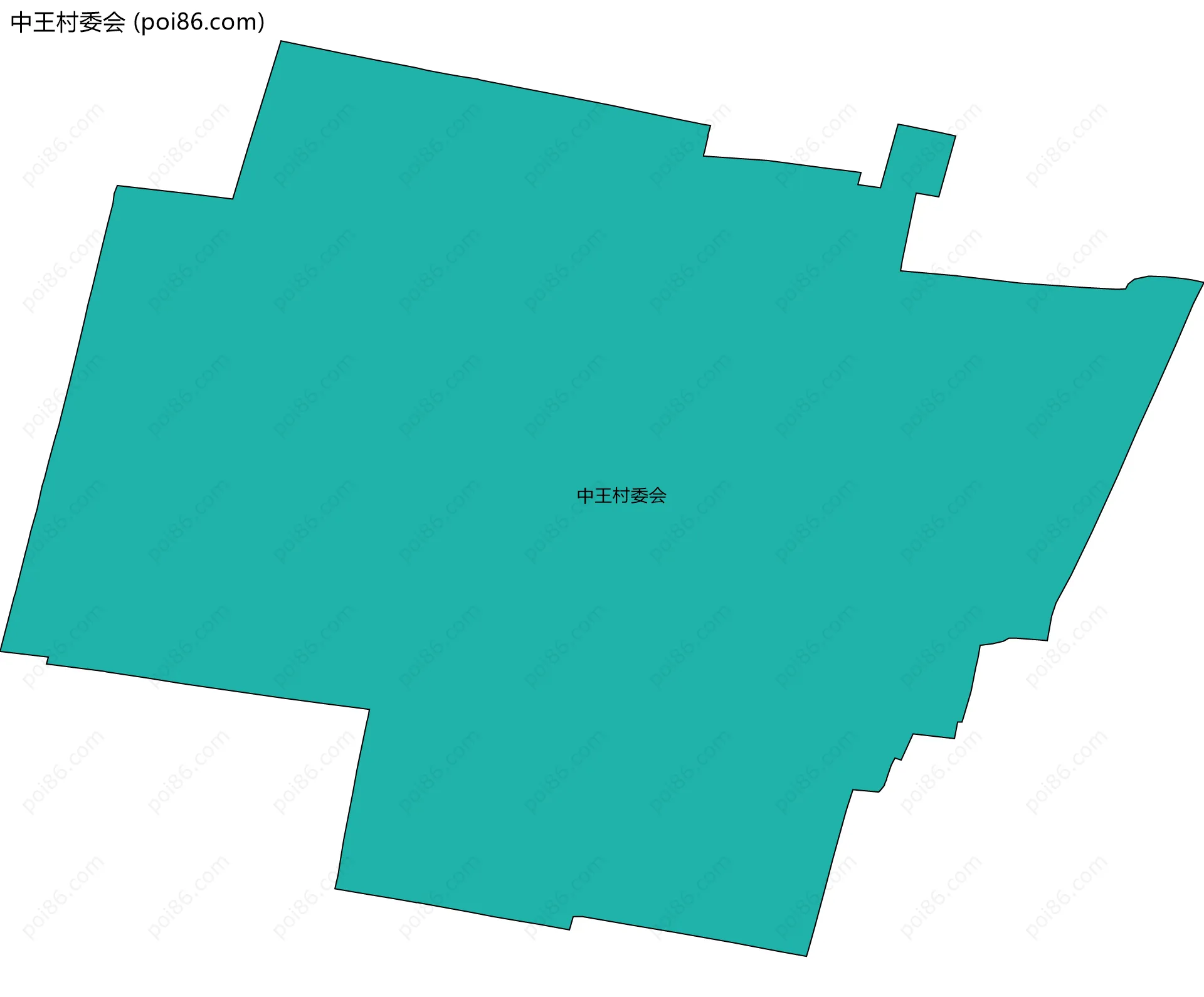 中王村委会边界地图