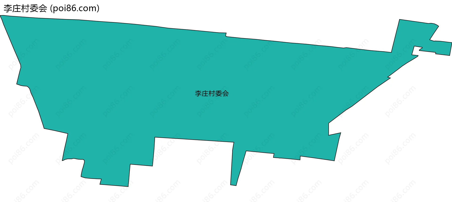 李庄村委会边界地图