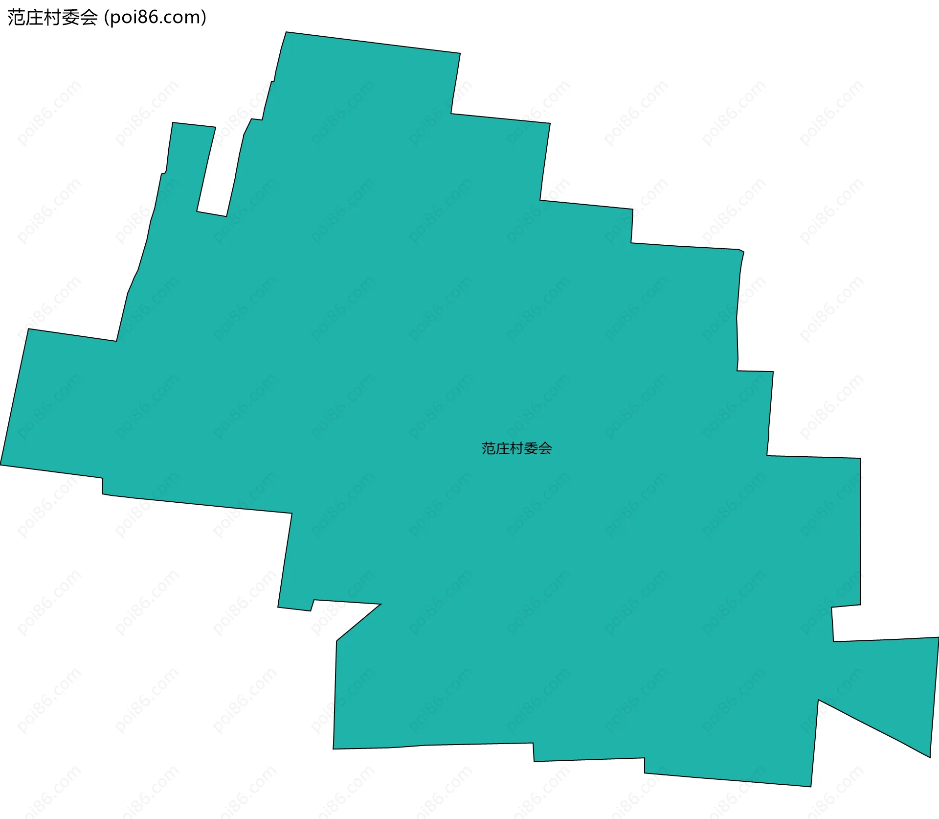 范庄村委会边界地图