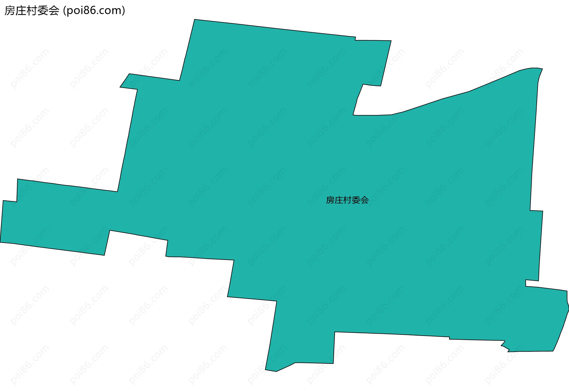 房庄村委会边界地图