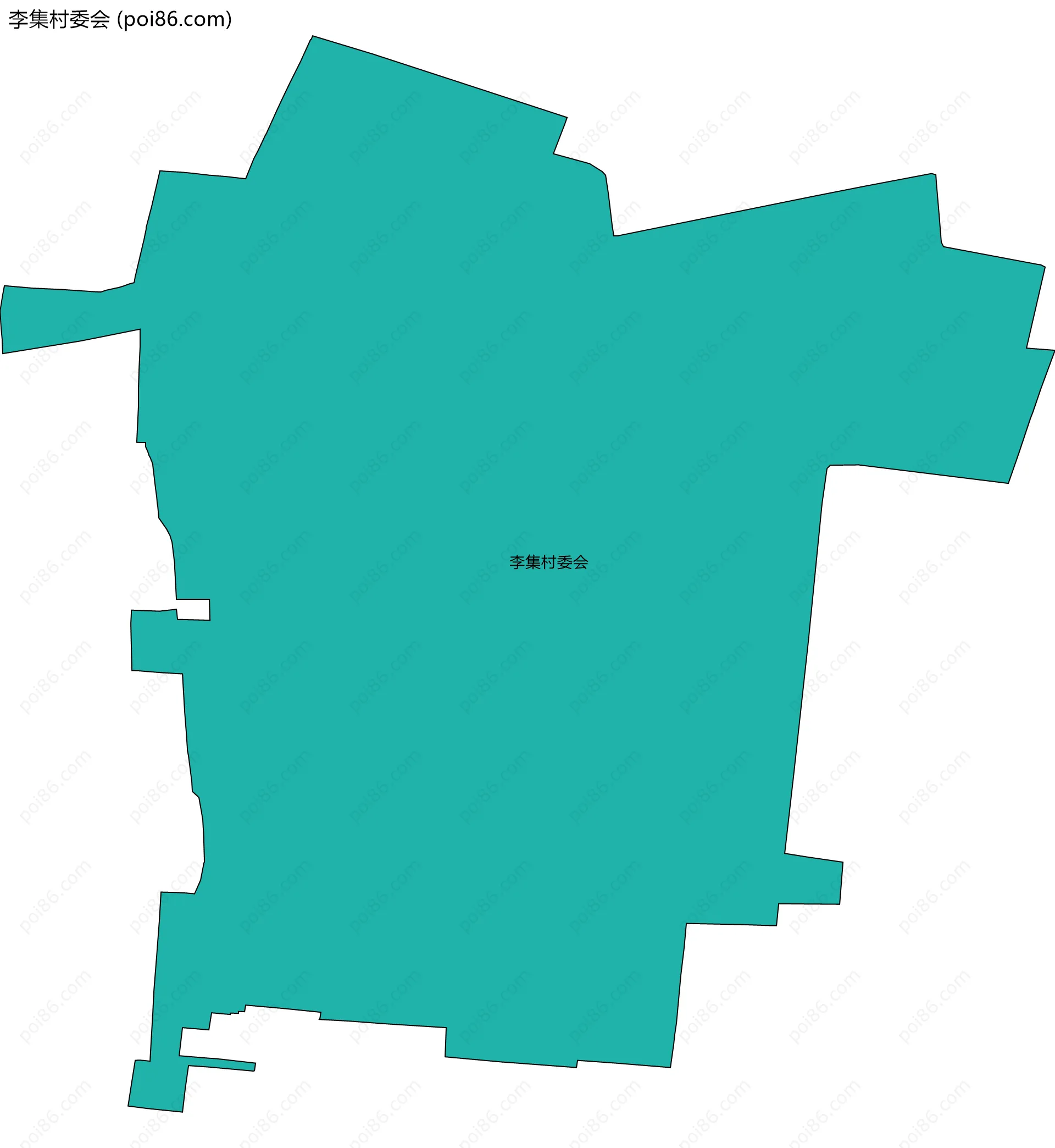 李集村委会边界地图