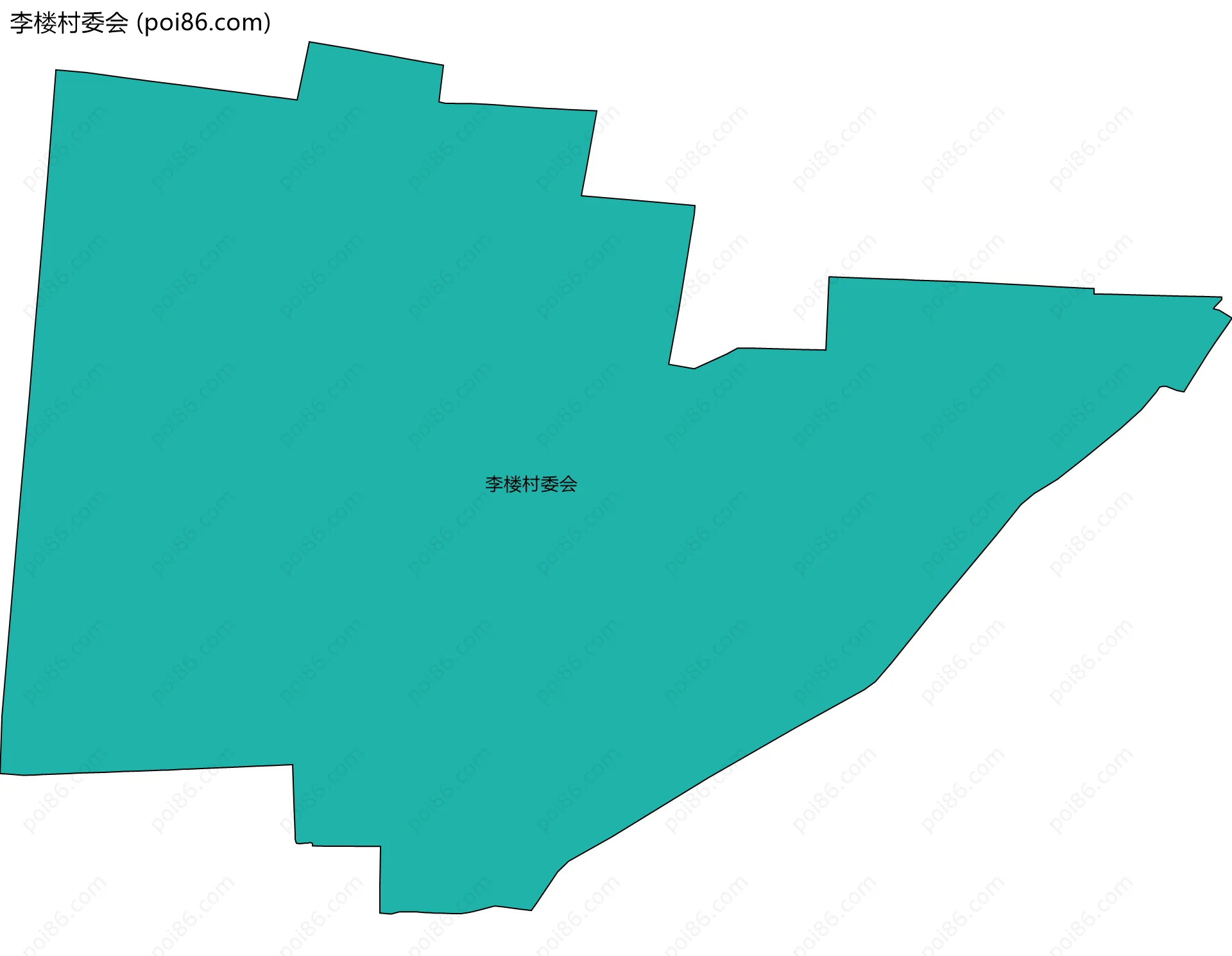 李楼村委会边界地图