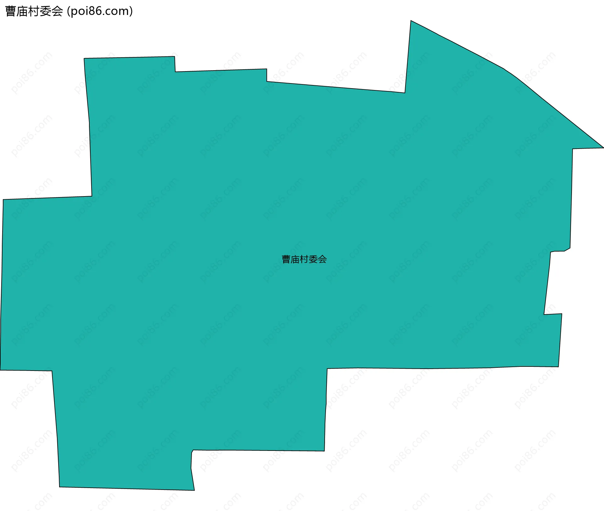 曹庙村委会边界地图
