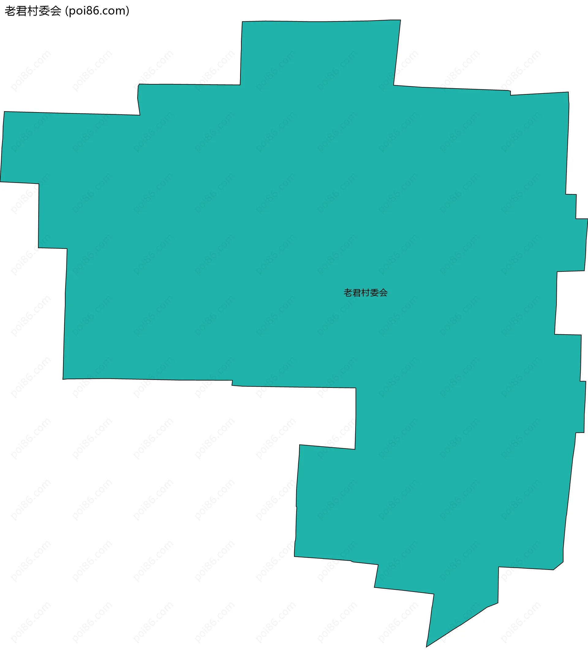 老君村委会边界地图