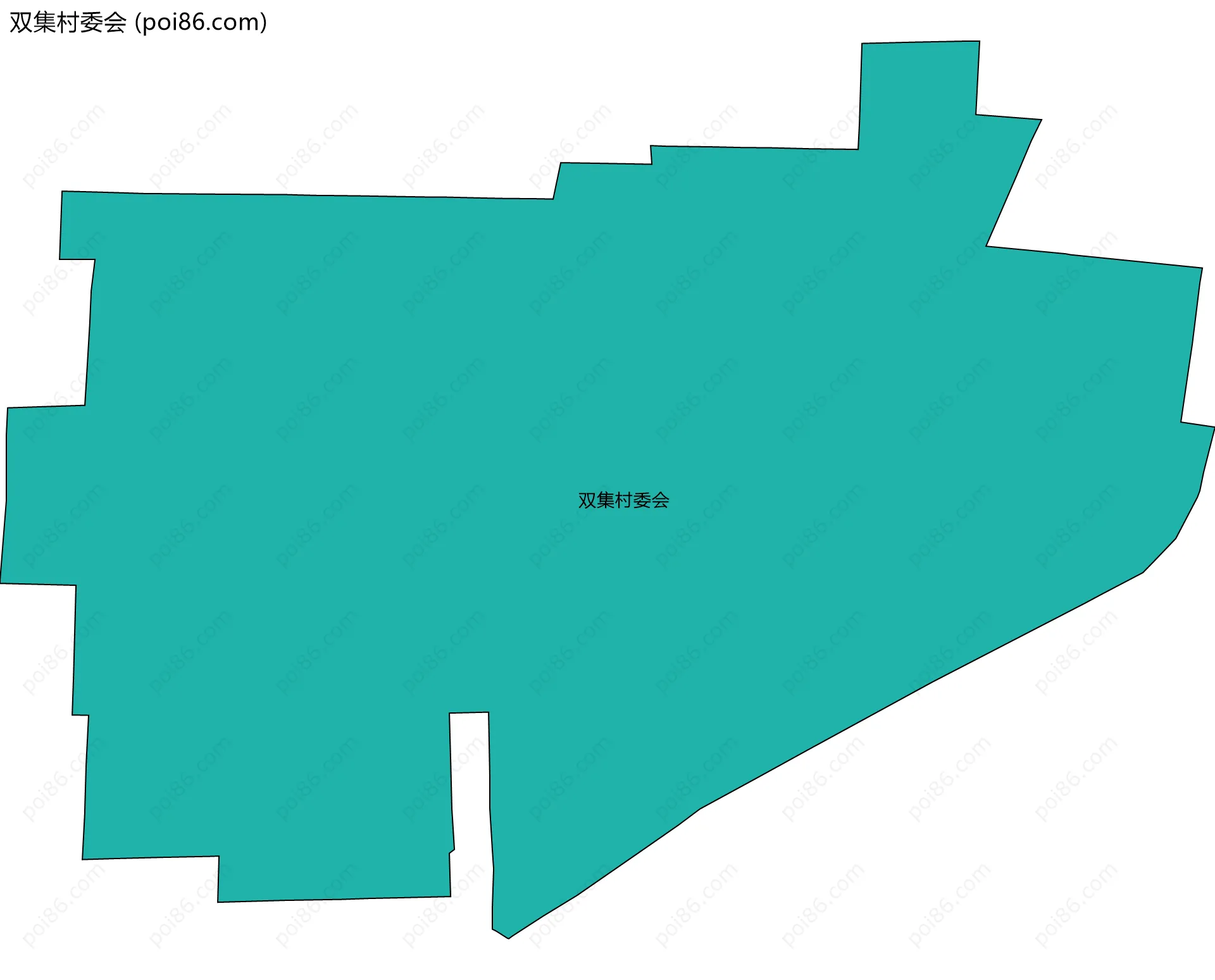 双集村委会边界地图
