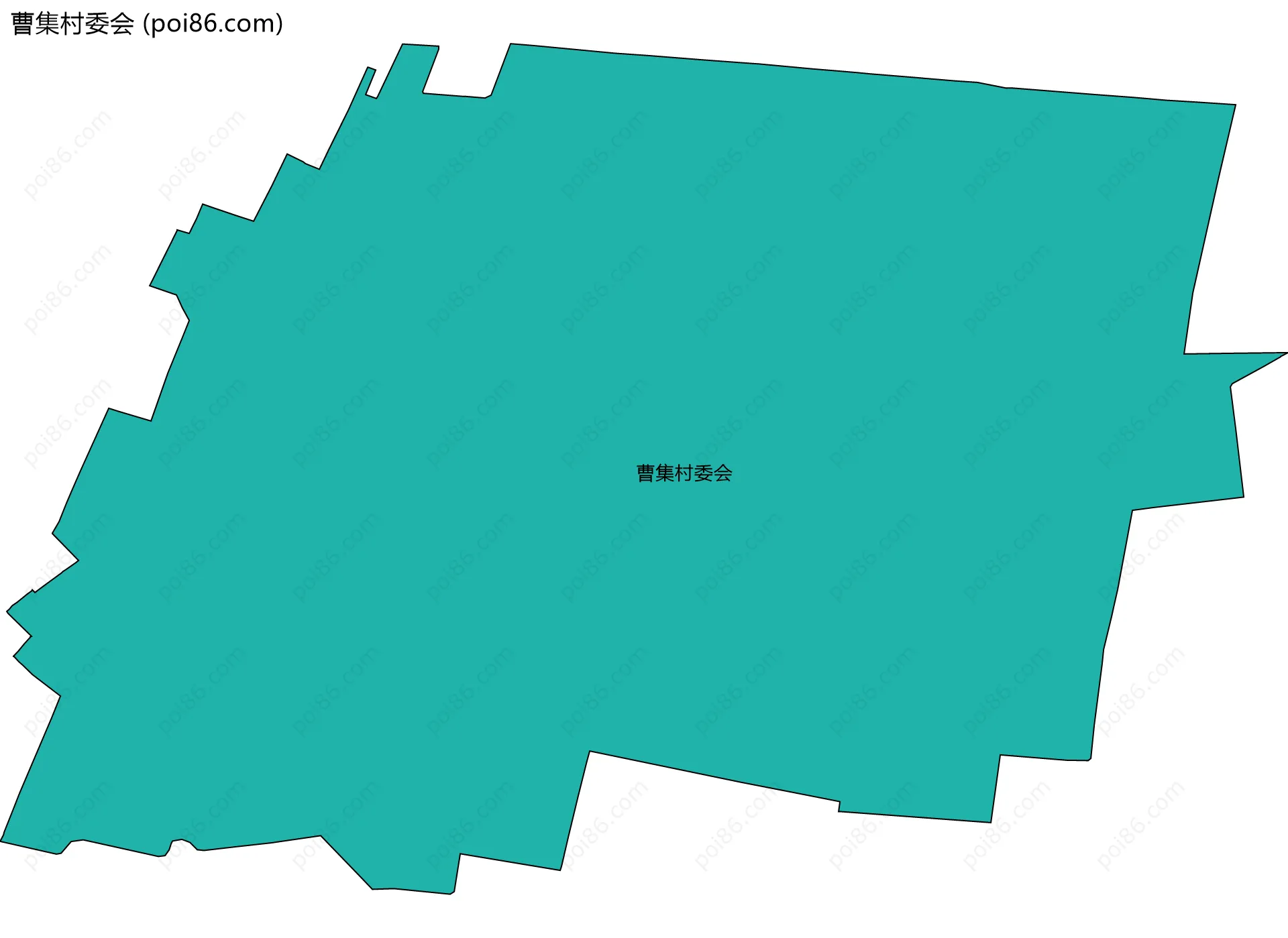 曹集村委会边界地图