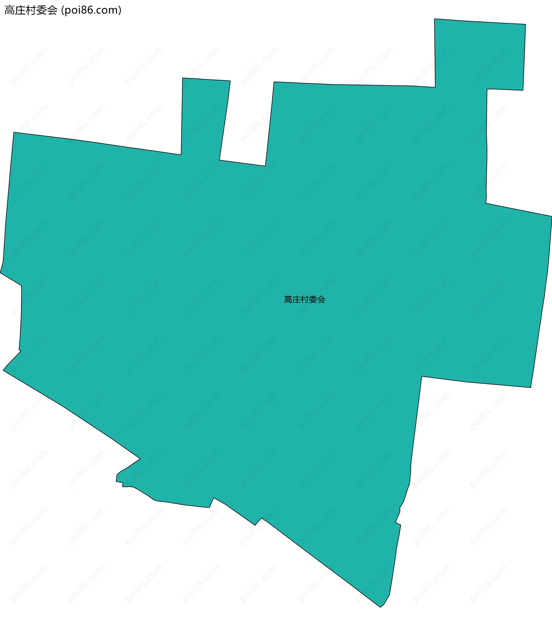 高庄村委会边界地图